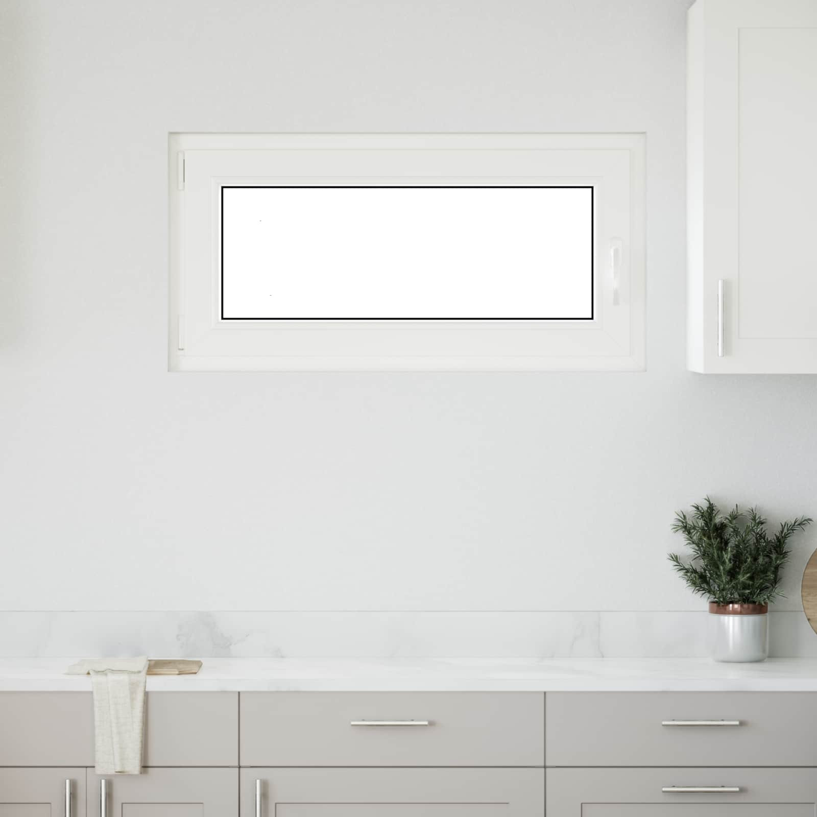 vidaXL Kellerfenster RISOR 100 x 50 cm PVC und Glas Weiß