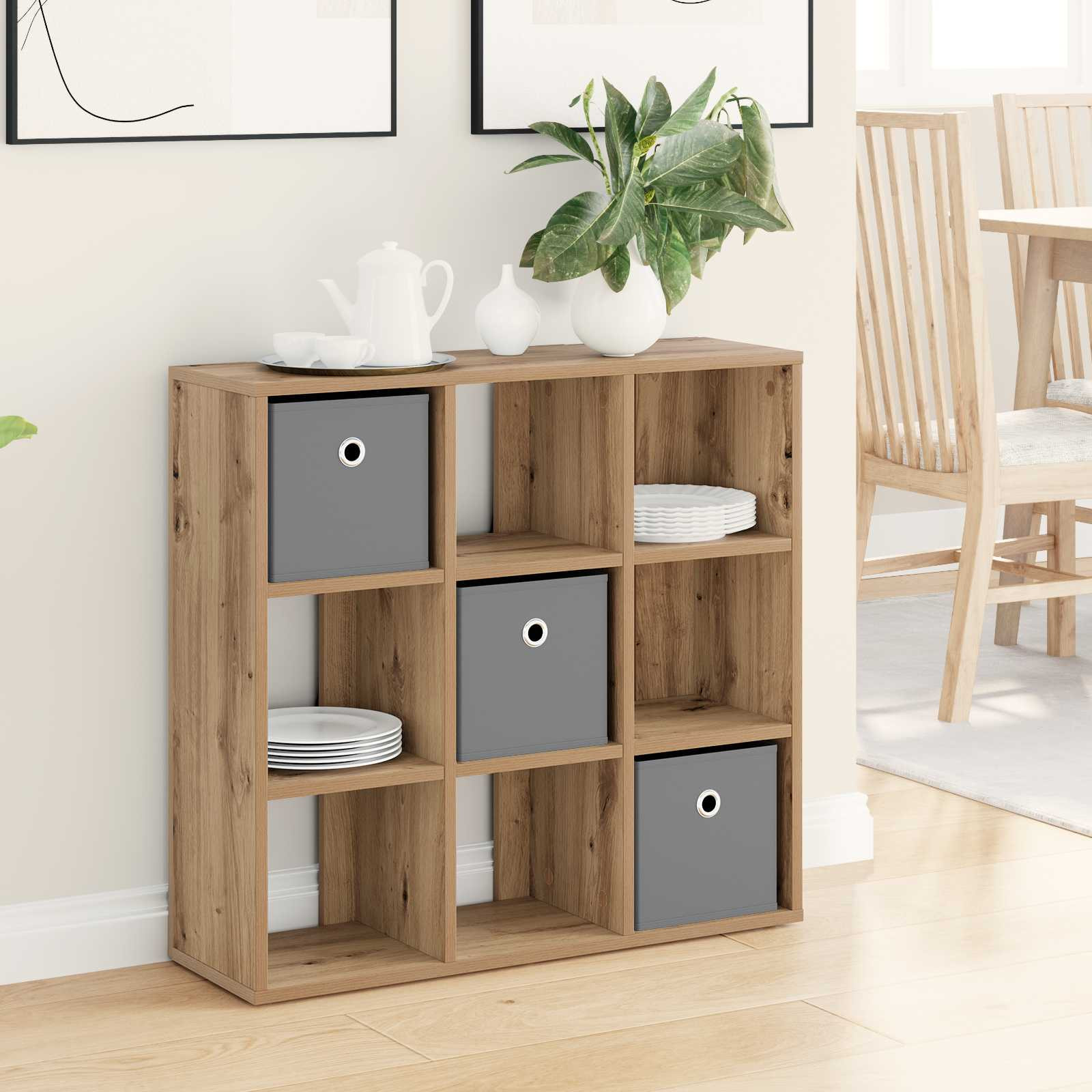 vidaXL Sideboard Artisan-Eiche 73,5 x 24 x 69,5 cm