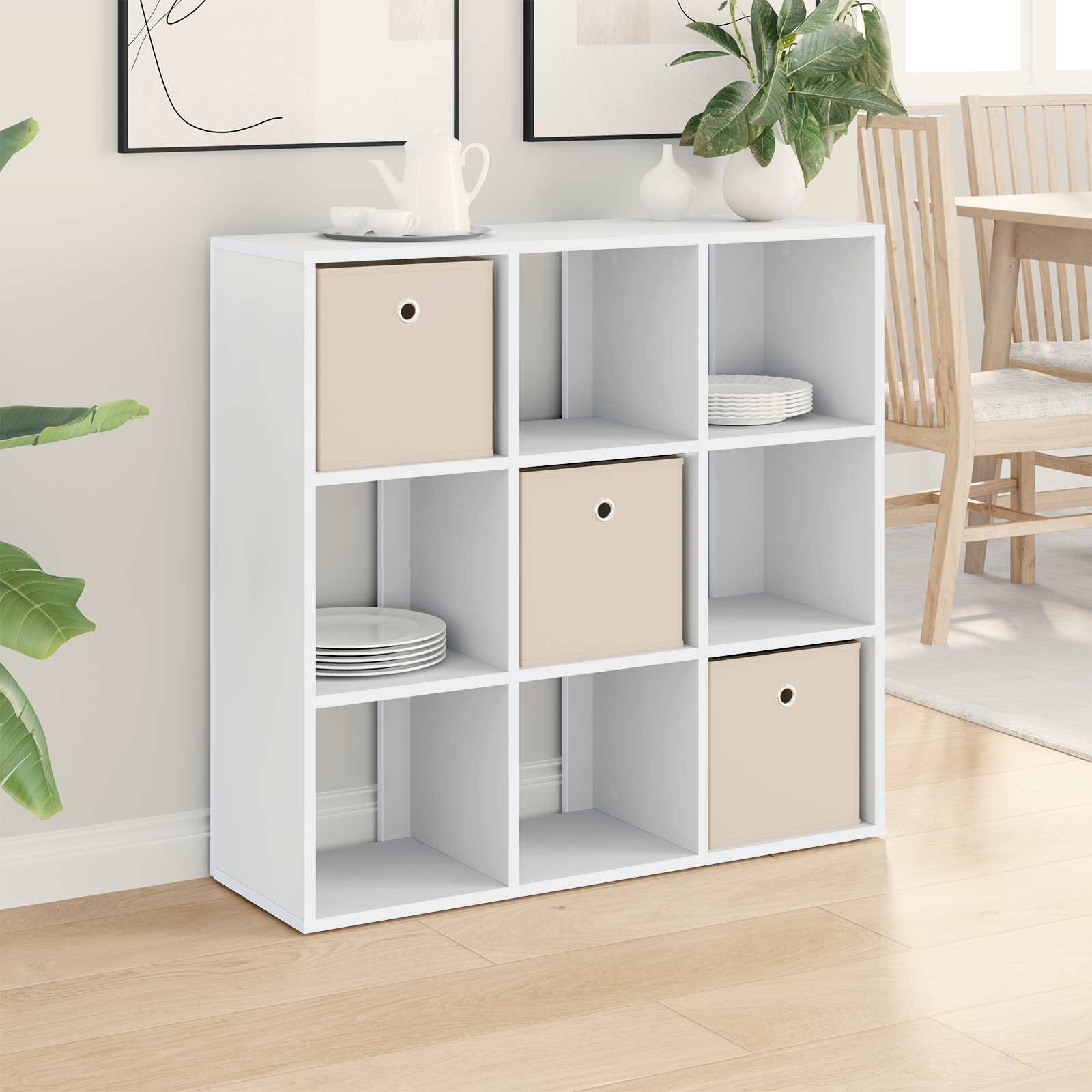 vidaXL Sideboard mit Schubladen Weiß 88,5 x 29 x 84,5 cm