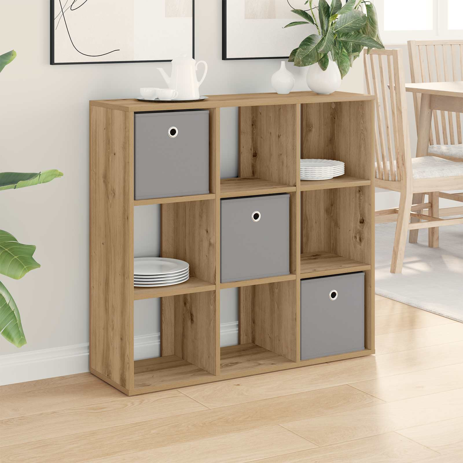 vidaXL Sideboard Artisan-Eiche 88,5 x 29 x 84,5 cm