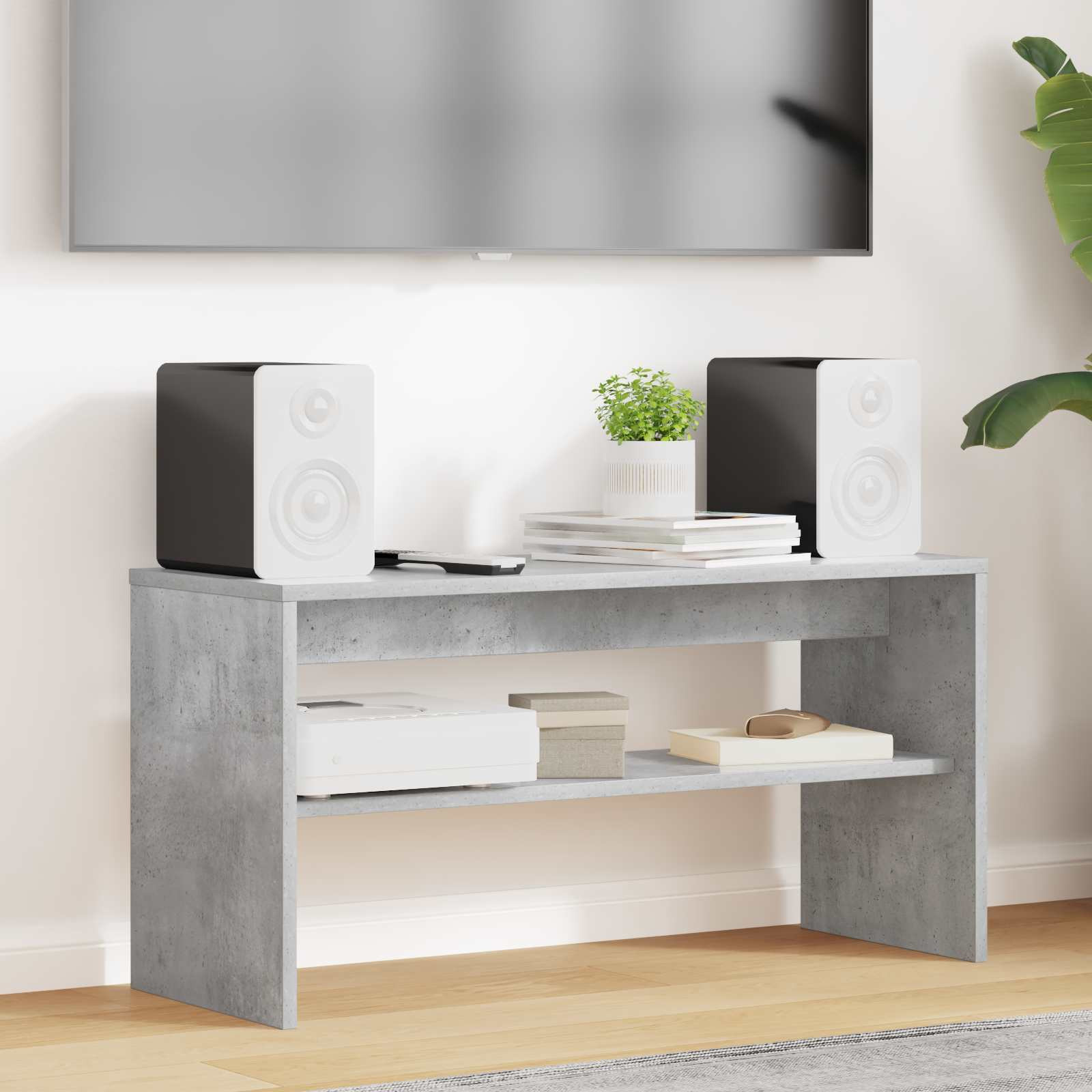vidaXL TV-Schränk Beton Grau 80 x 30 x 40 cm Holzwerkstoff