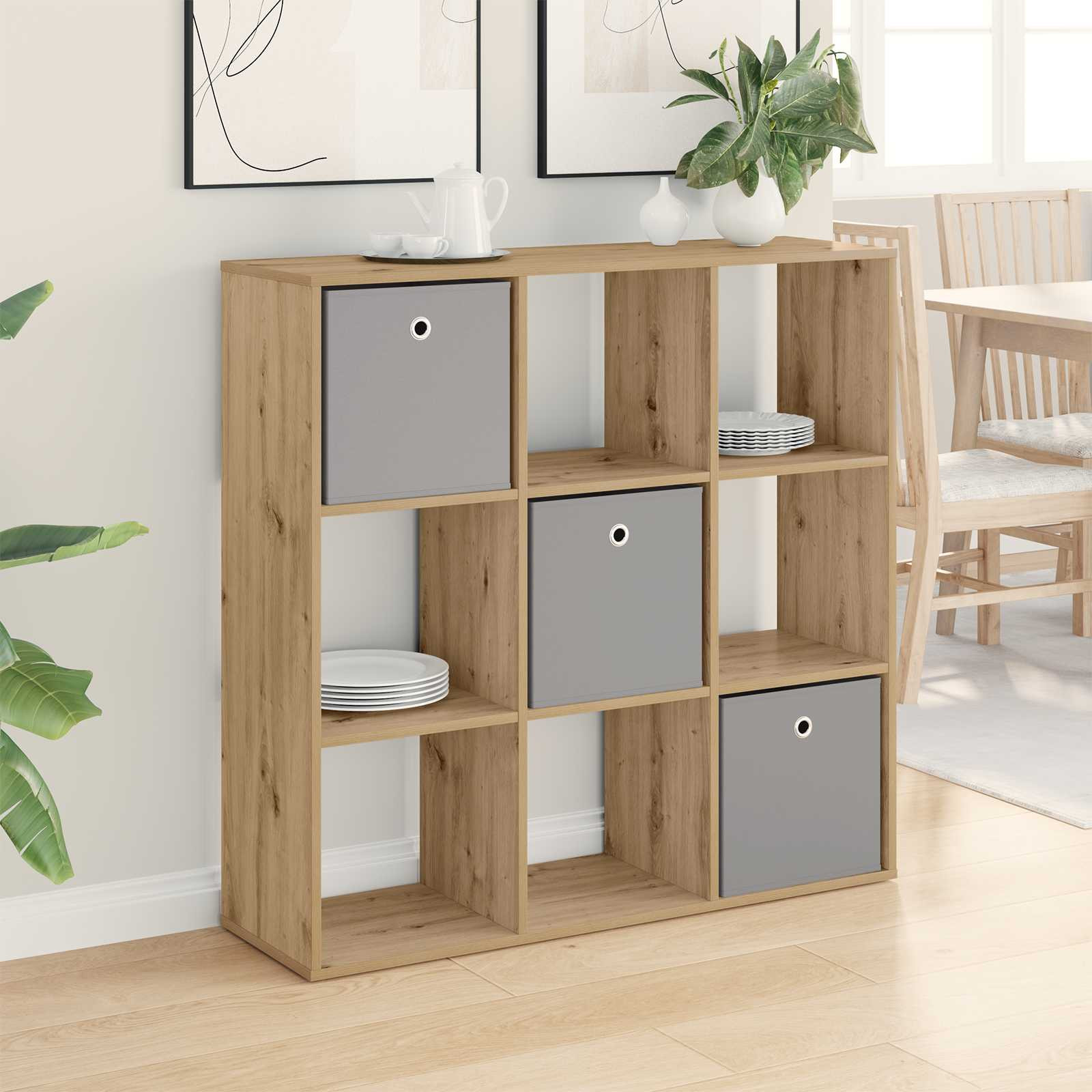 vidaXL Sideboard Artisan-Eiche 102 x 31 x 99,5 cm