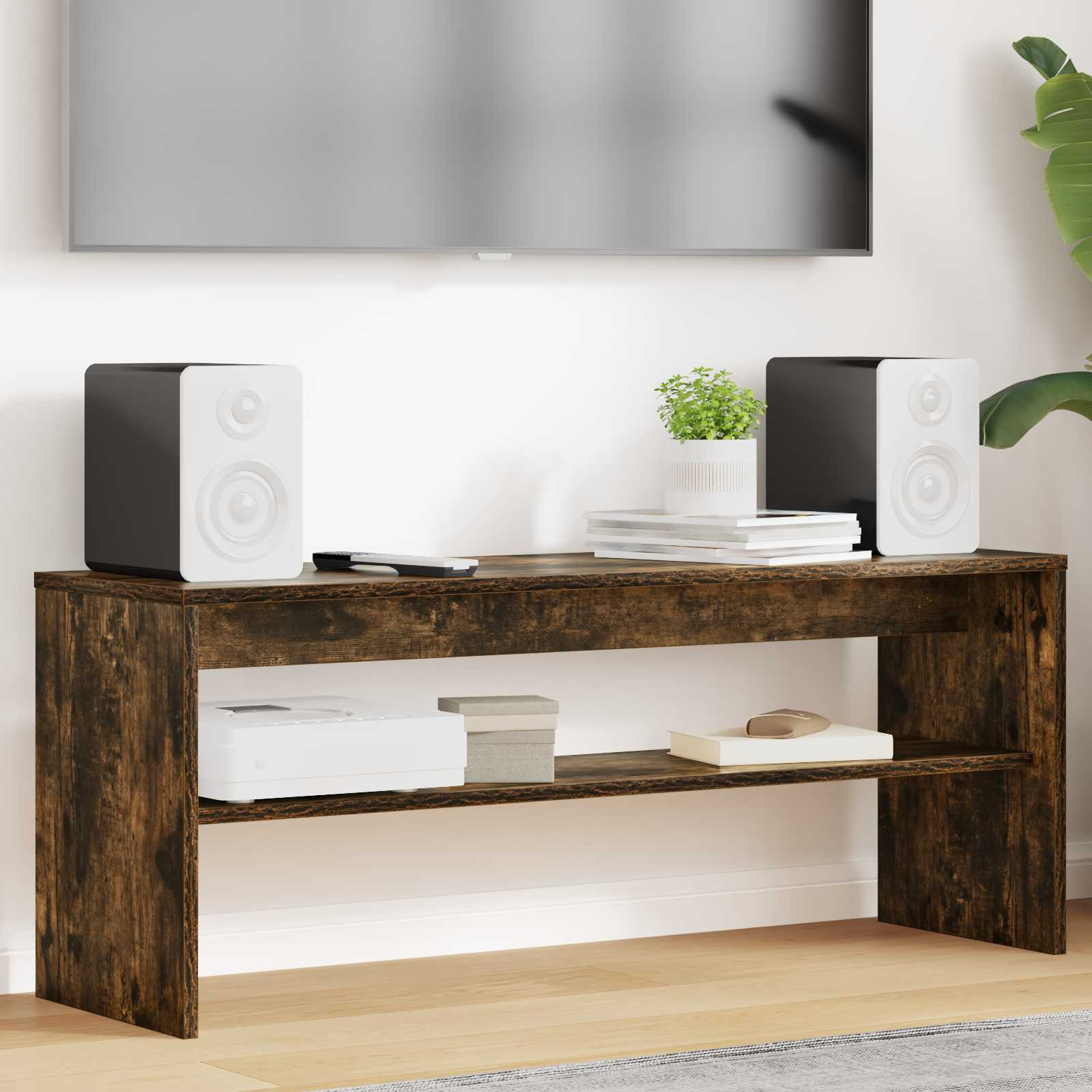 vidaXL TV-Schränk Geräucherte Eiche 100 x 30 x 40 cm Holzwerkstoff