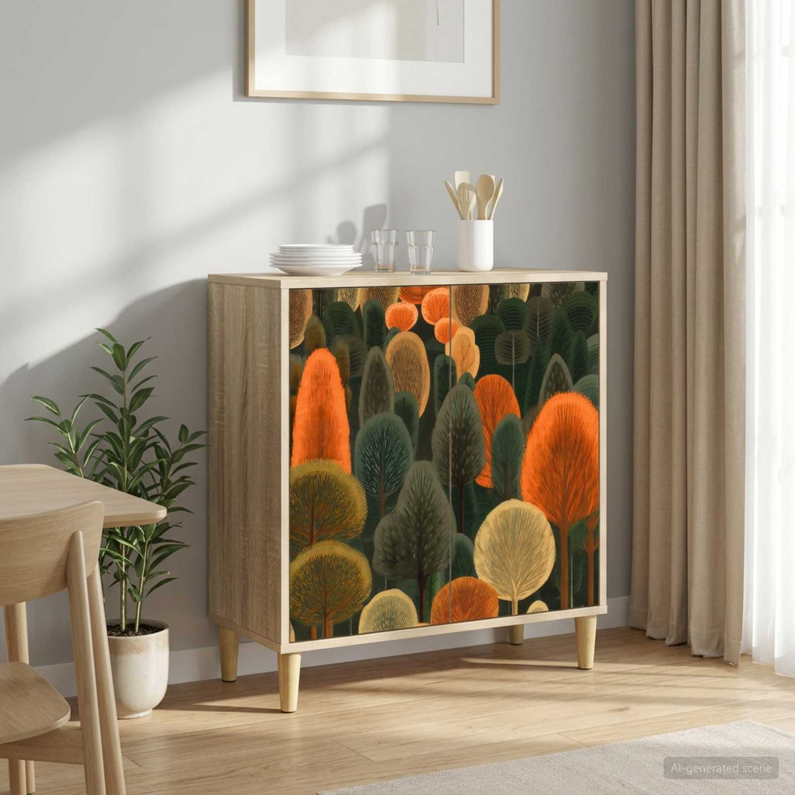 vidaXL Sideboard ZAANDAM Sonoma 69 x 33 x 75 cm Holzwerkstoff