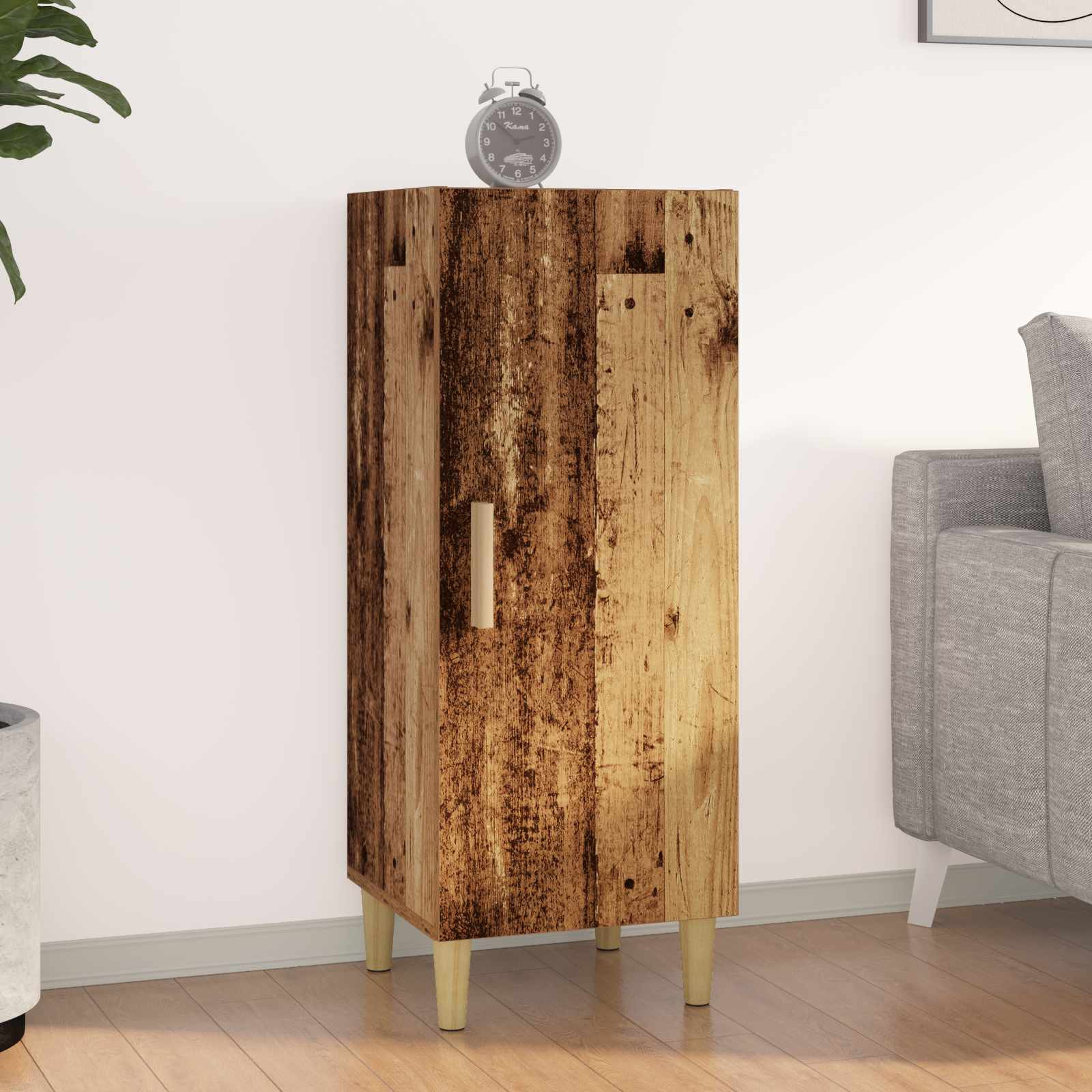 vidaXL Sideboard Altholz 34,5 x 34 x 90 cm Holzwerkstoff