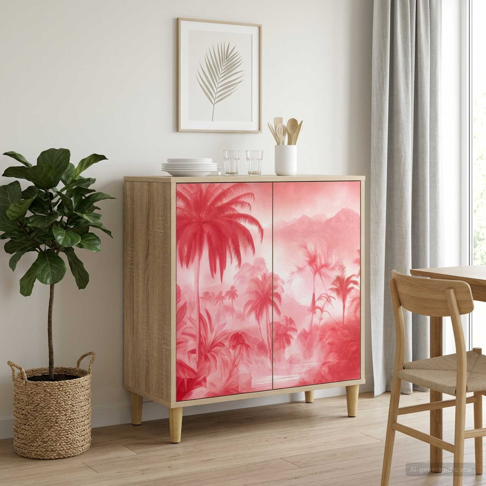 vidaXL Sideboard AACHEN Sonoma 69 x 33 x 75 cm Holzwerkstoff