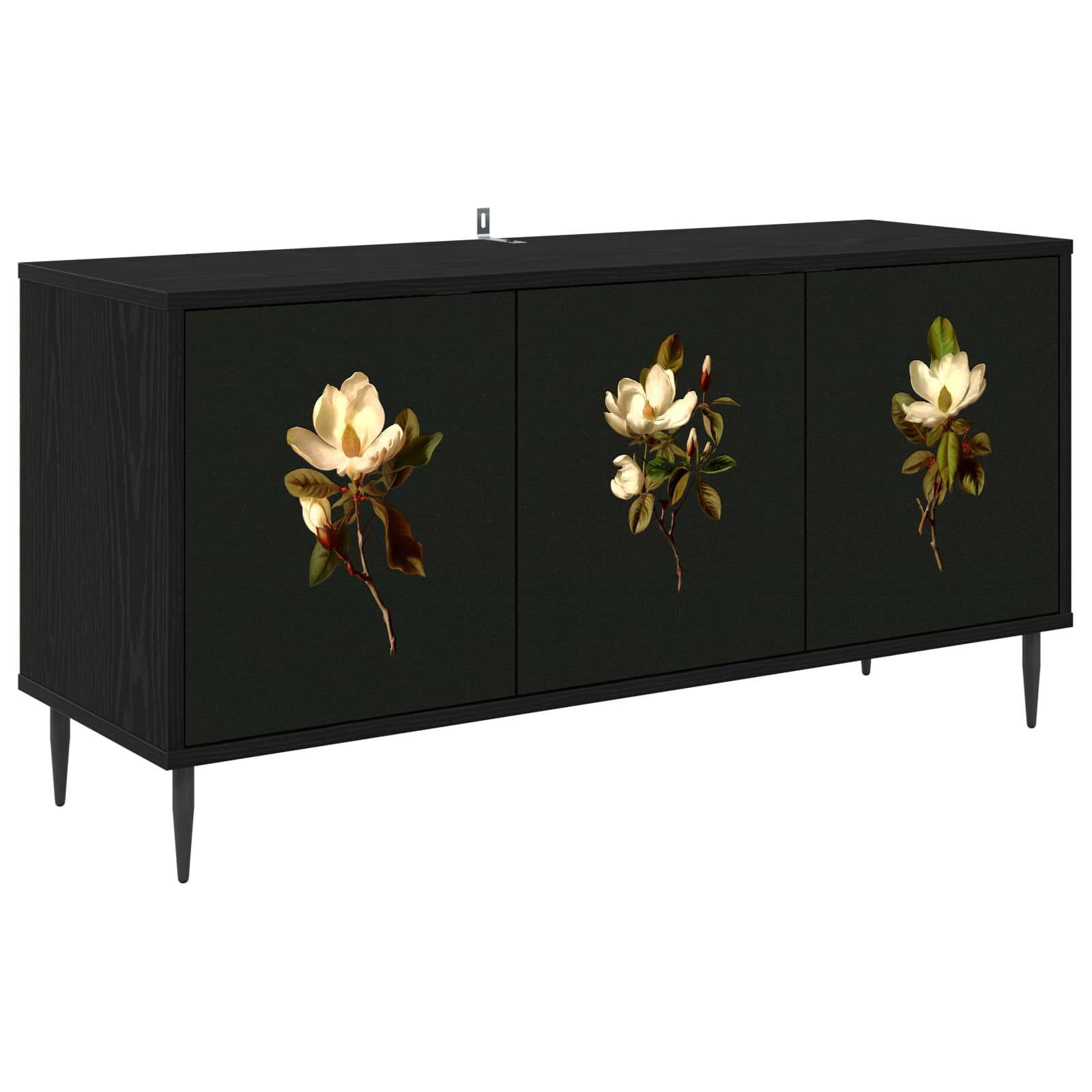 vidaXL TV-Schrank BREMEN 102 x 33 x 51 cm Schwarz Eichen-Optik