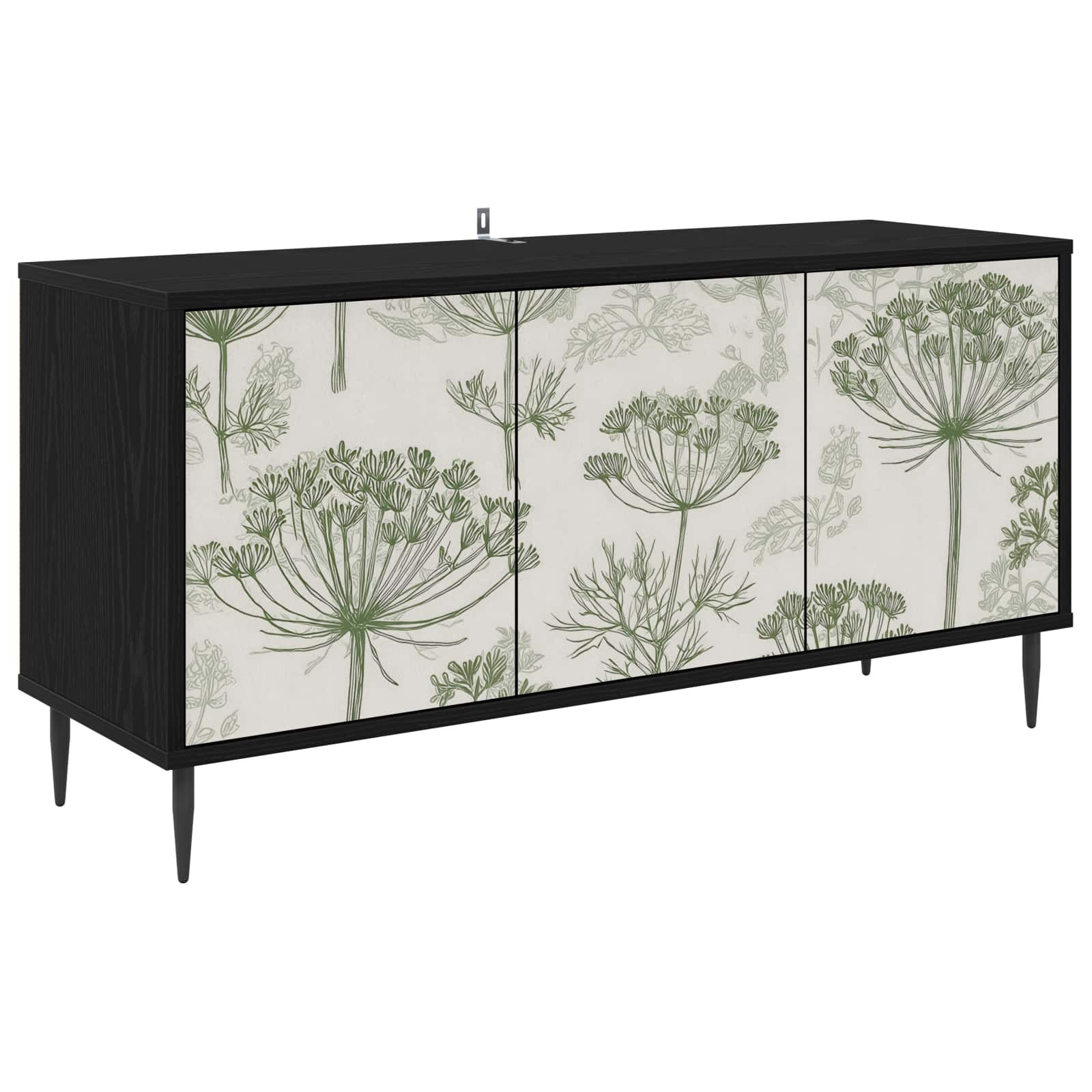vidaXL TV-Schrank GOTHA 102 x 33 x 51 cm Schwarz Eichen-Optik