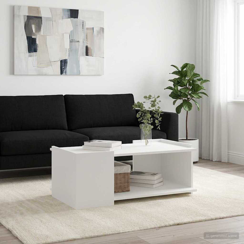 vidaXL Couchtisch Weiß 90 x 50 x 33 cm Holzwerkstoff