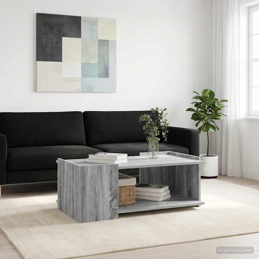vidaXL Couchtisch Graues Sonoma 90 x 50 x 33 cm Holzwerkstoff
