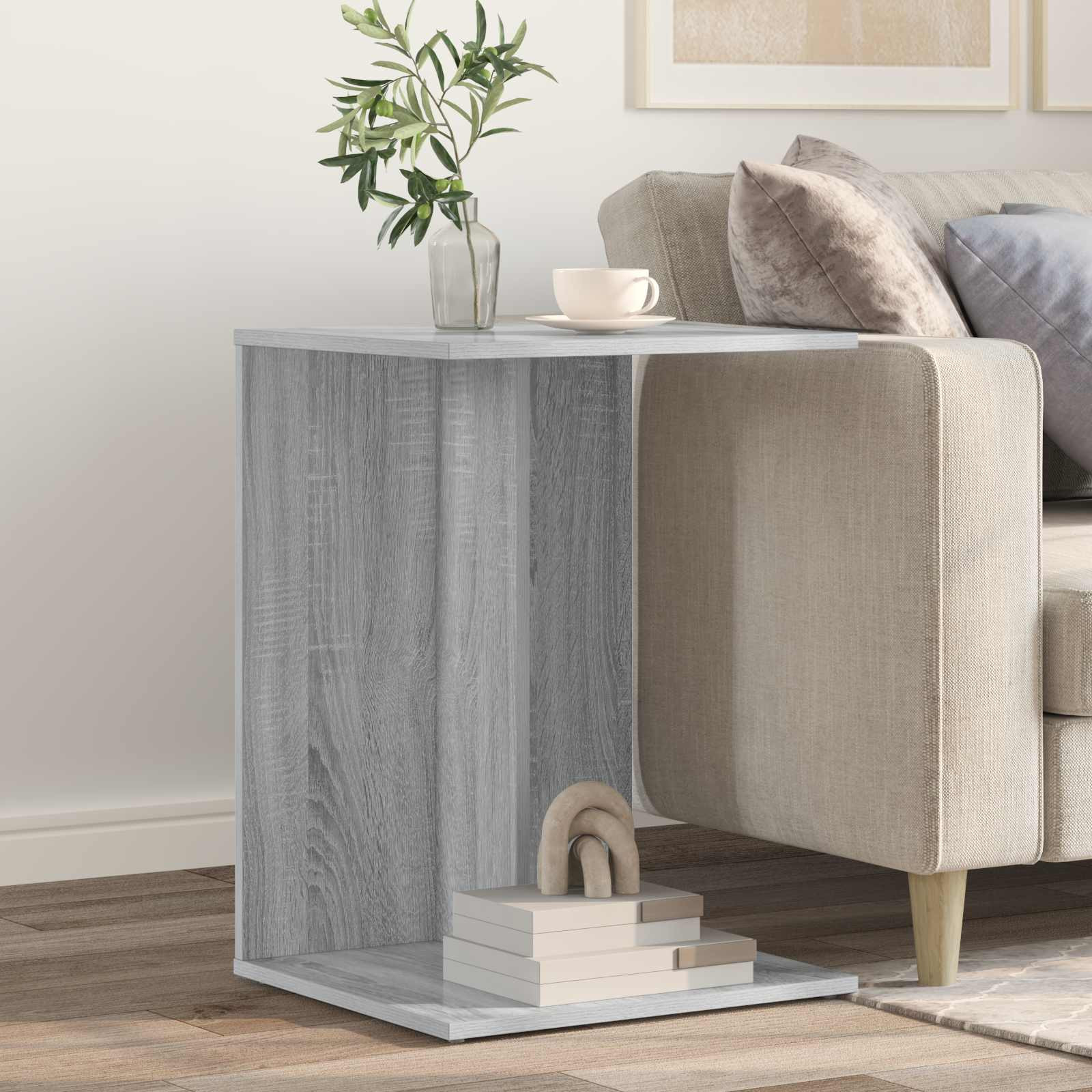 vidaXL Beistelltisch Graues Sonoma 45 x 40 x 62,5 cm Holzwerkstoff