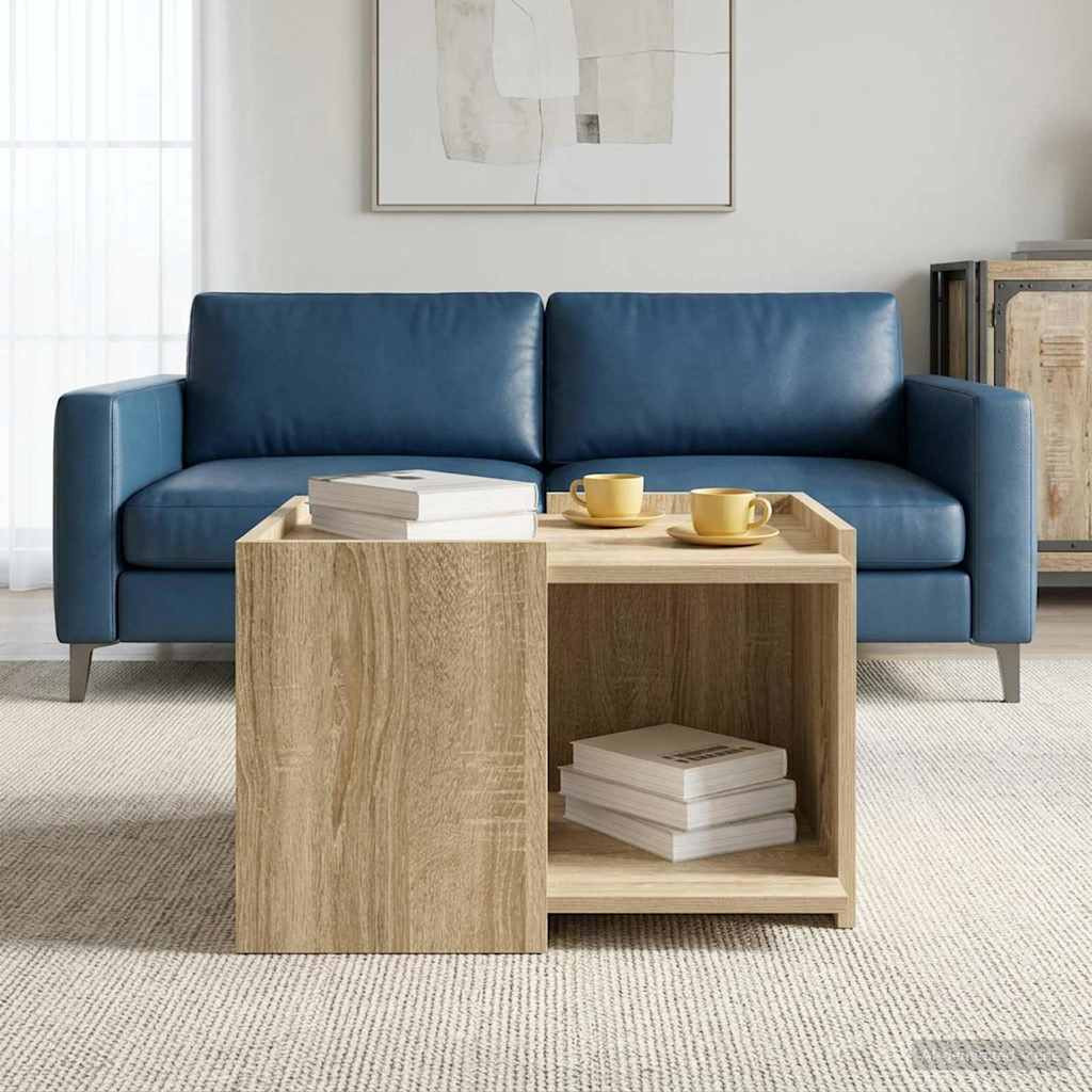 vidaXL Couchtisch Sonoma-Eiche 50,5 x 50 x 33 cm Holzwerkstoff