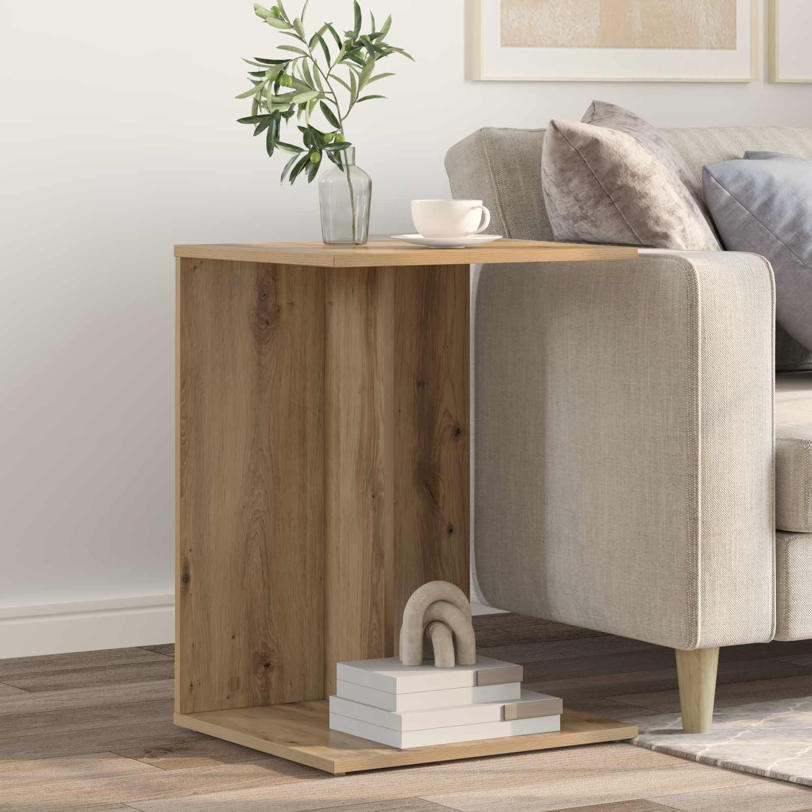 vidaXL Beistelltisch Artisan-Eiche 45 x 40 x 62,5 cm Holzwerkstoff