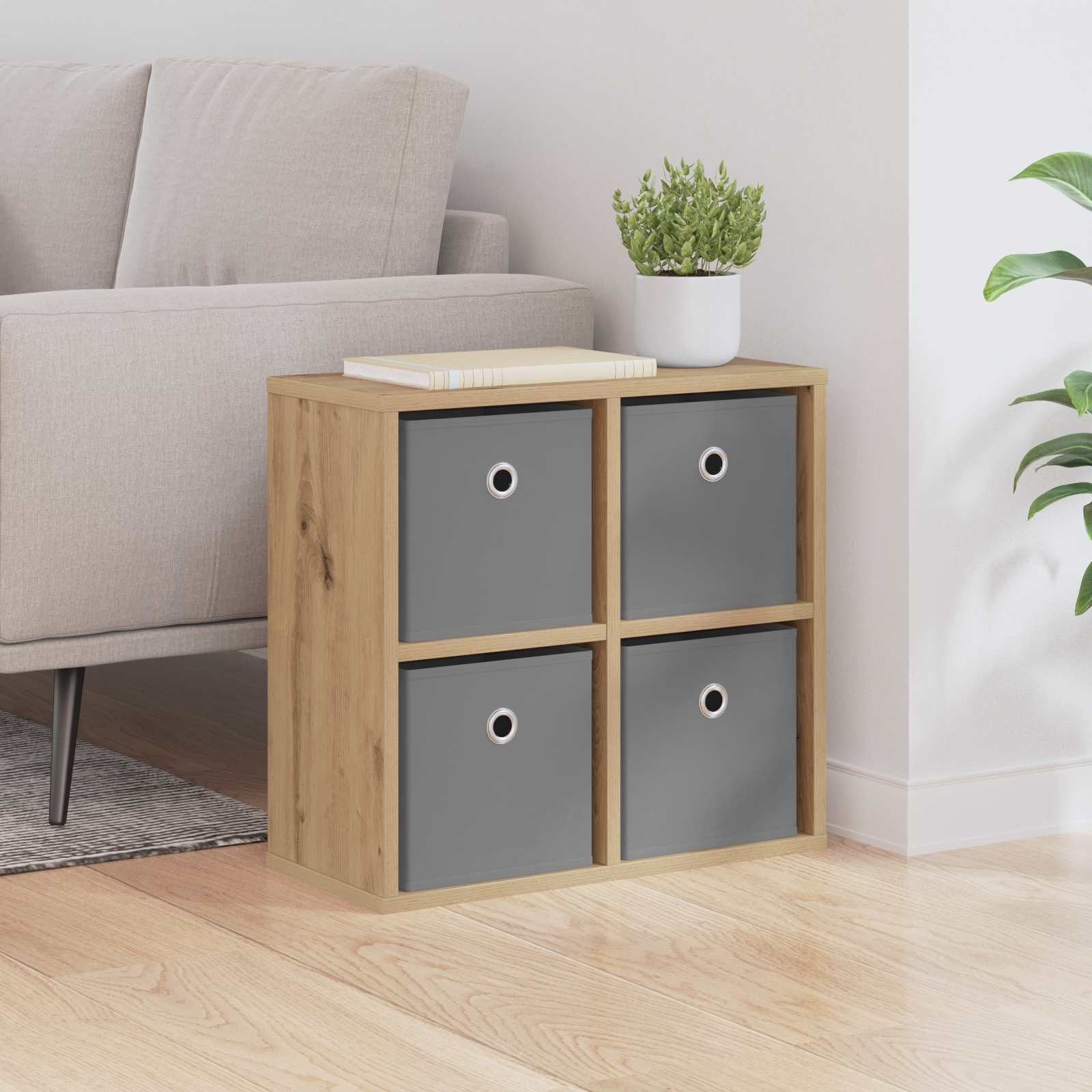 vidaXL Sideboard Artisan-Eiche 49,5 x 22 x 47 cm