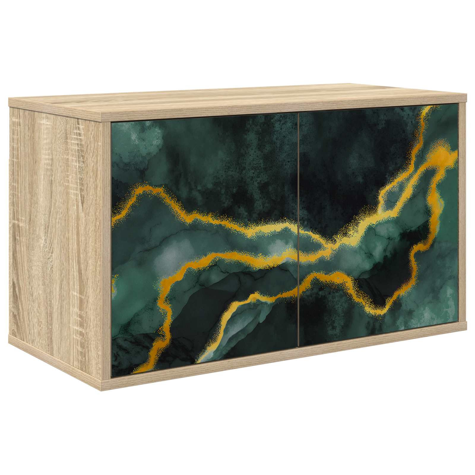 vidaXL Wandmontierter TV-Schrank WIJHE 69 x 33 x 40 cm Sonoma-Eiche