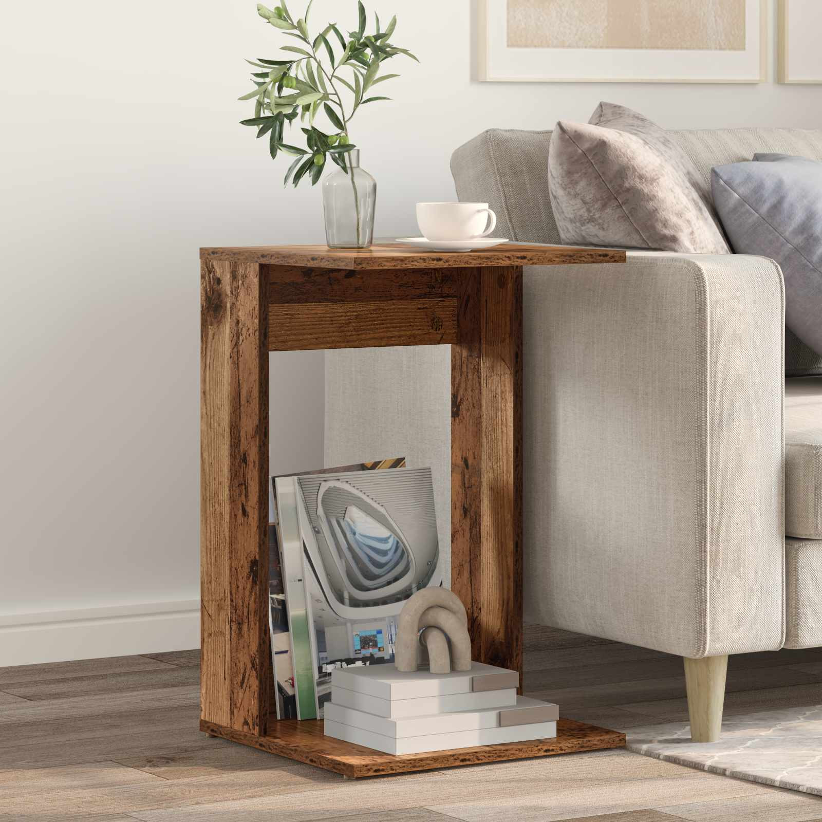 vidaXL Beistelltisch Altholz 40 x 38 x 62,5 cm Holzwerkstoff