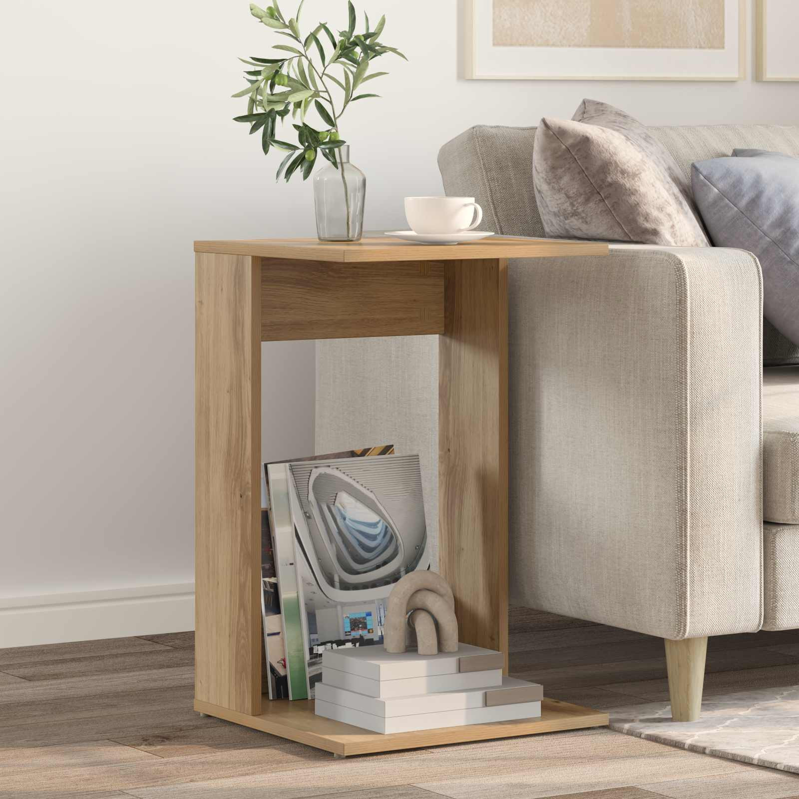 vidaXL Beistelltisch Artisan-Eiche 40 x 38 x 62,5 cm Holzwerkstoff