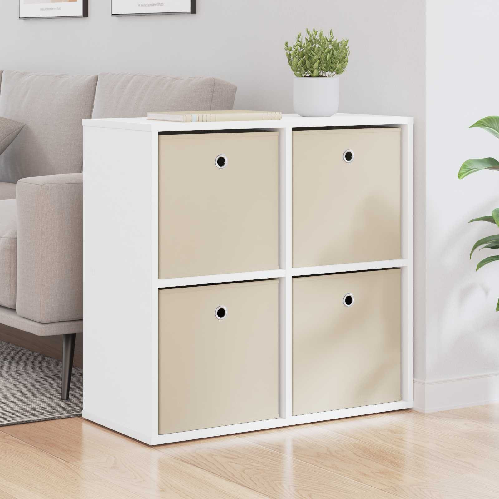 vidaXL Sideboard mit Schubladen Weiß 68,5 x 32 x 67 cm