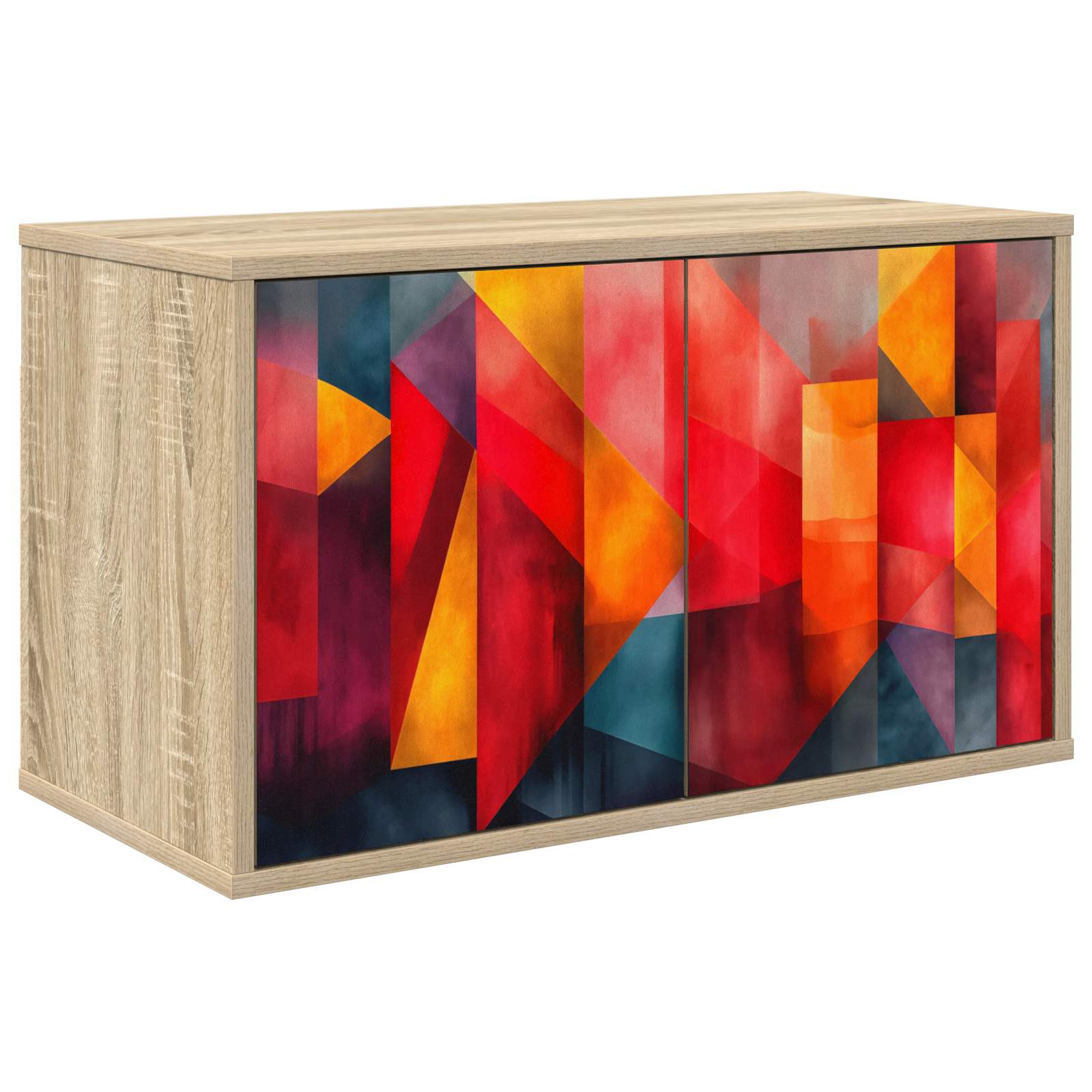 vidaXL Wandmontierter TV-Schrank HEESCH 69 x 33 x 40 cm Sonoma-Eiche