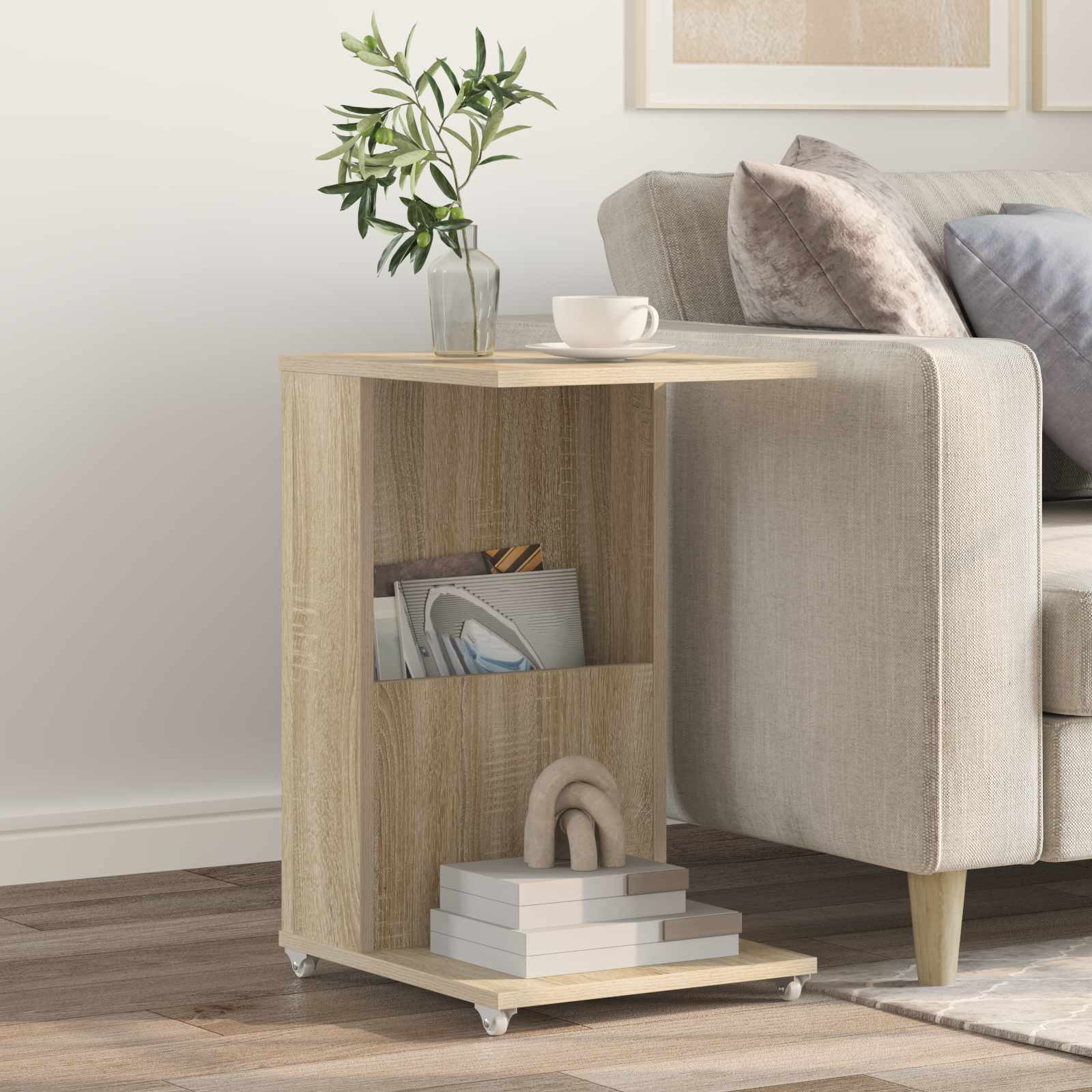 vidaXL Beistelltisch Sonoma-Eiche 40 x 35 x 60 cm Holzwerkstoff
