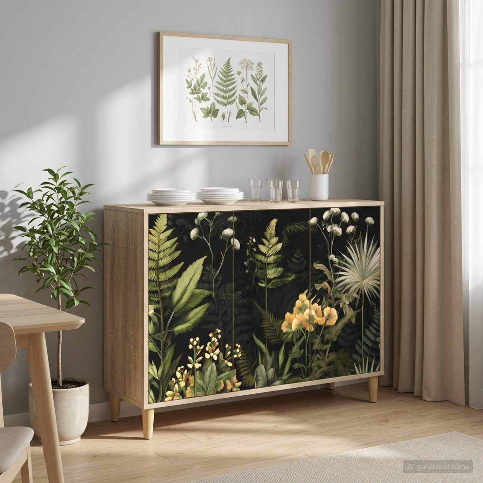 vidaXL Sideboard RHENEN Sonoma 102 x 33 x 75 cm Holzwerkstoff