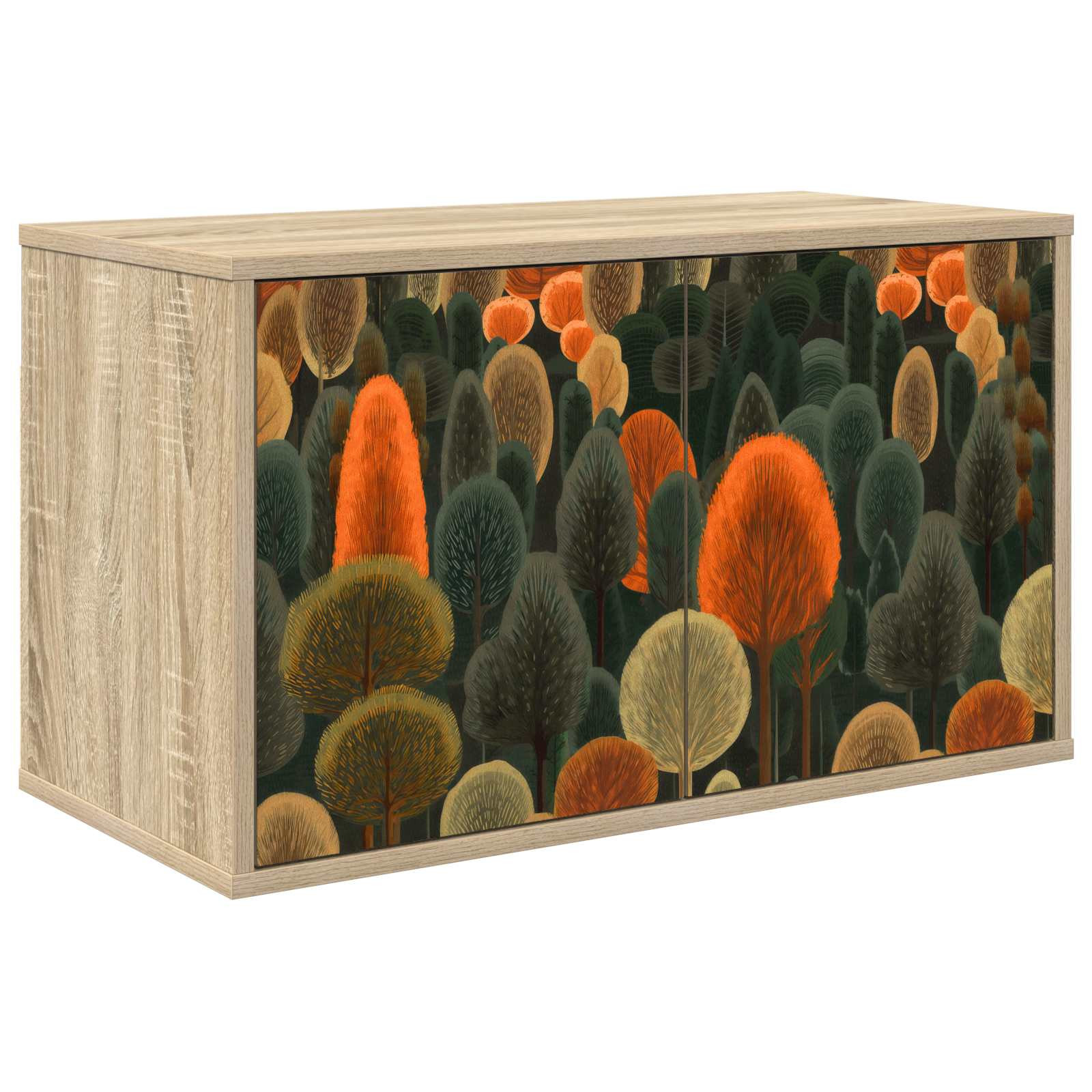 vidaXL Wandmontierter TV-Schrank ZAANDAM 69 x 33 x 40 cm Sonoma-Eiche