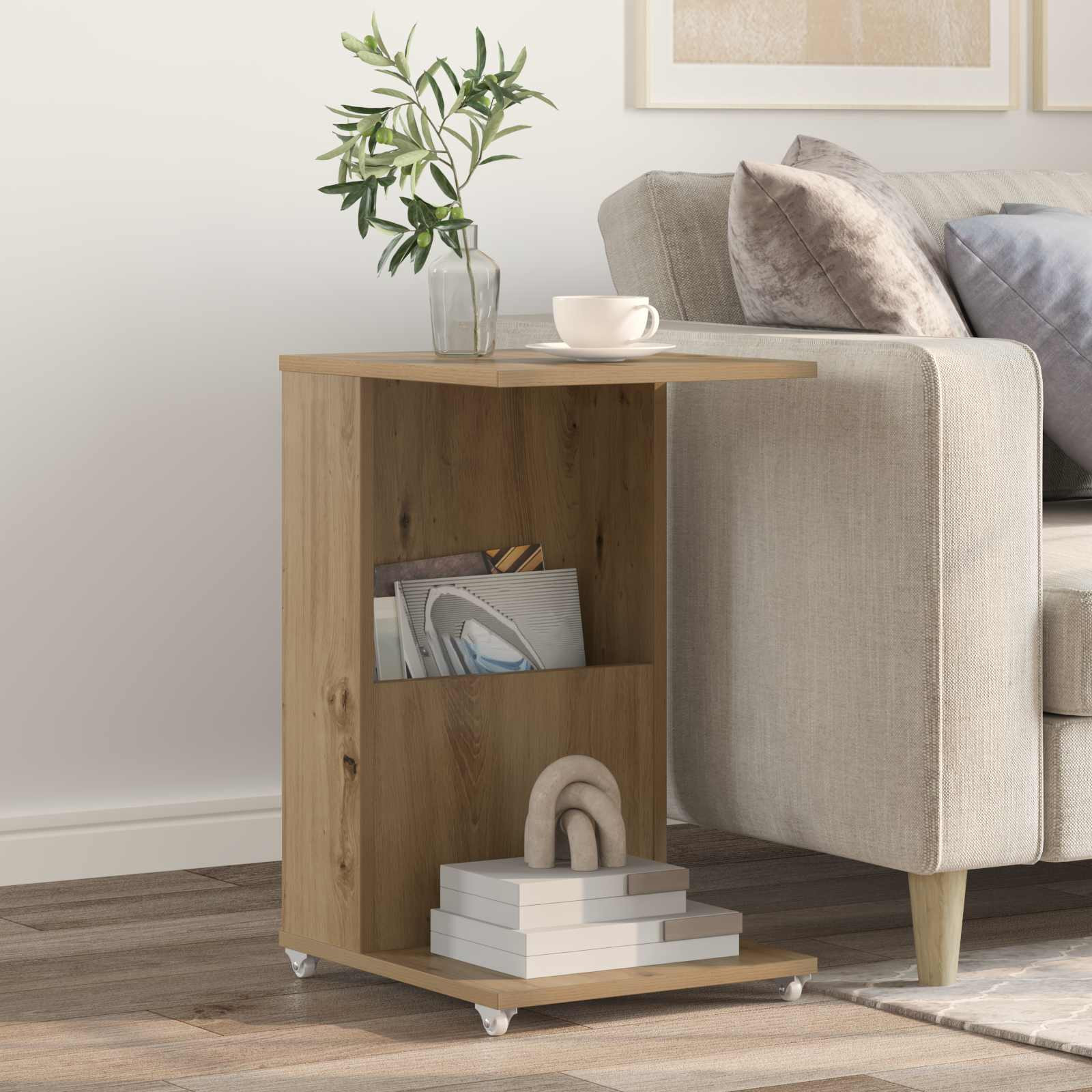 vidaXL Beistelltisch Artisan-Eiche 40 x 35 x 60 cm Holzwerkstoff