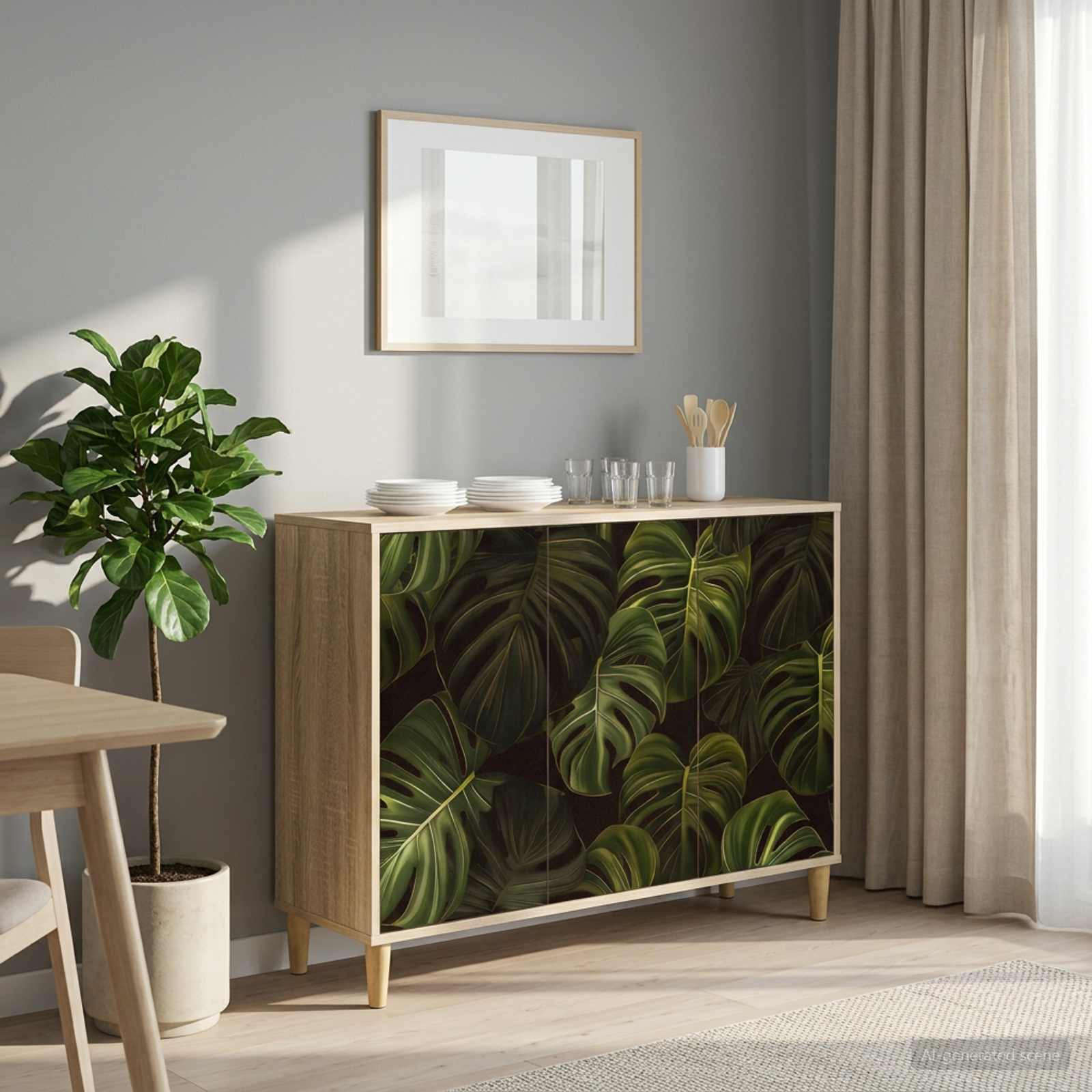 vidaXL Sideboard ELBURG Sonoma 102 x 33 x 75 cm Holzwerkstoff