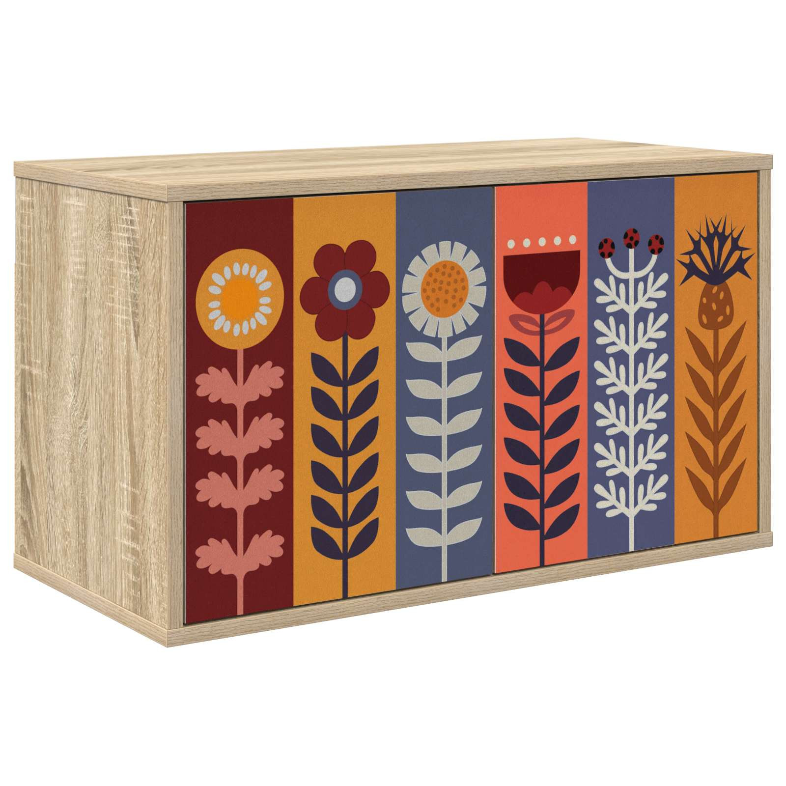 vidaXL Wandmontierter TV-Schrank ESSEN 69 x 33 x 40 cm Sonoma-Eiche