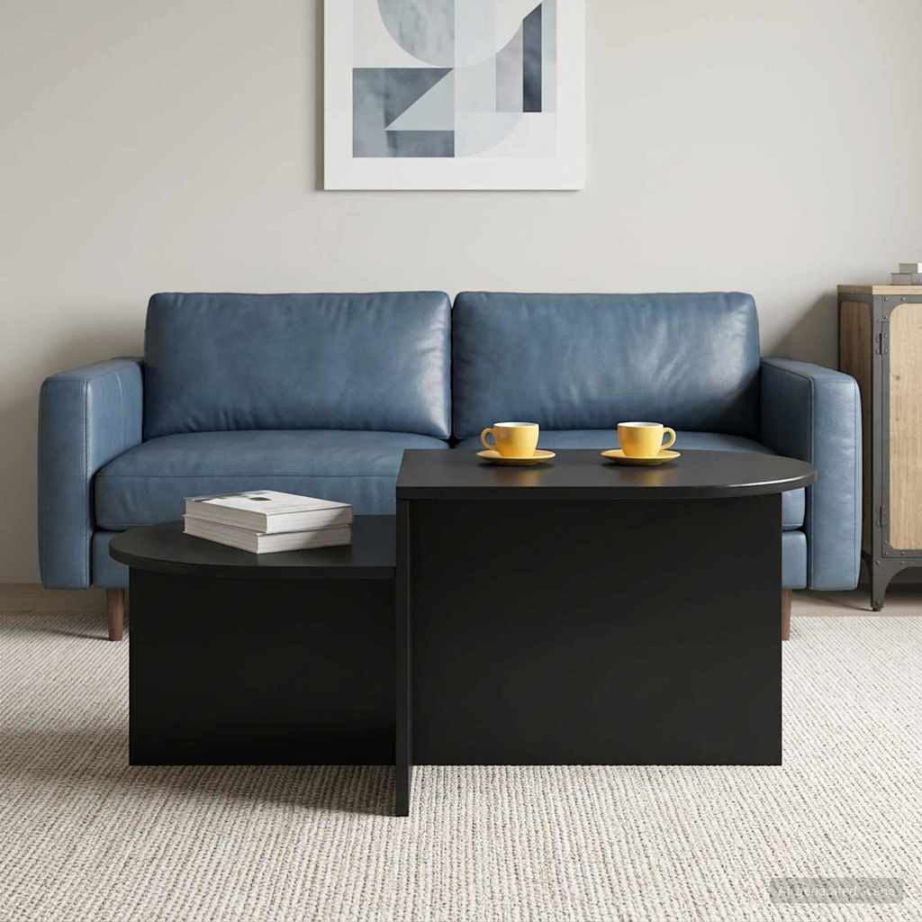 vidaXL Couchtisch Schwarze Eiche 100 x 50 x 40 cm Holzwerkstoff