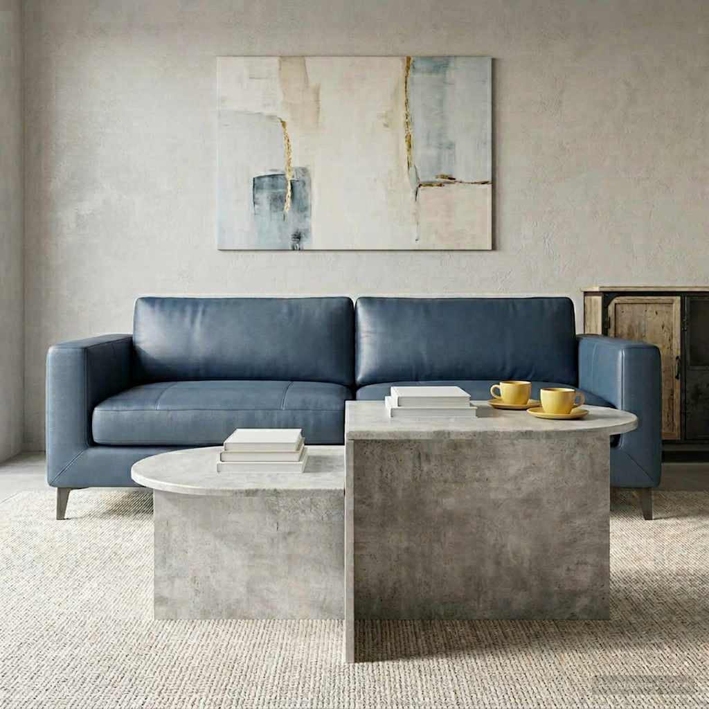 vidaXL Couchtisch Betongrau 100 x 50 x 40 cm Holzwerkstoff