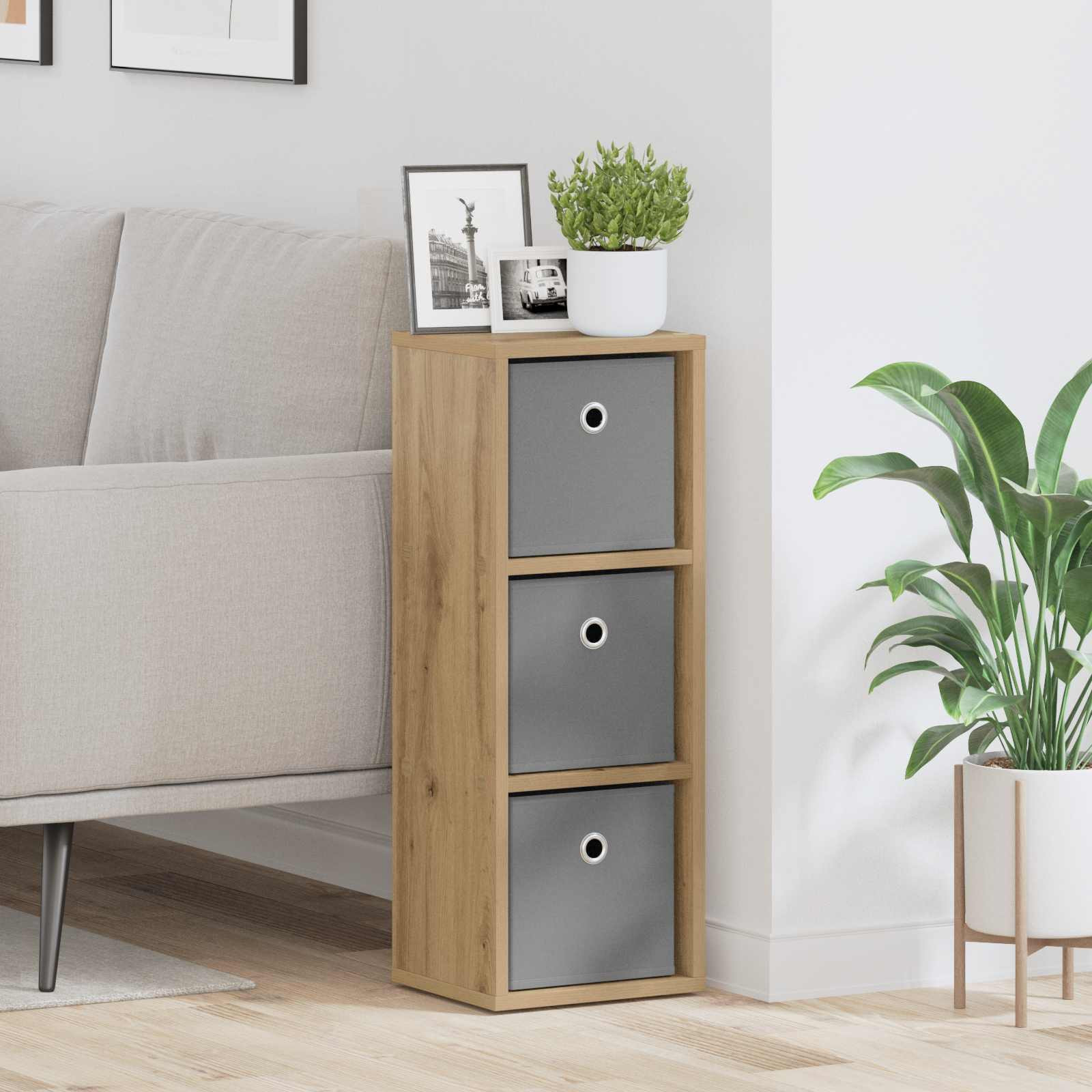 vidaXL Sideboard Artisan-Eiche 25,5 x 22 x 69,5 cm
