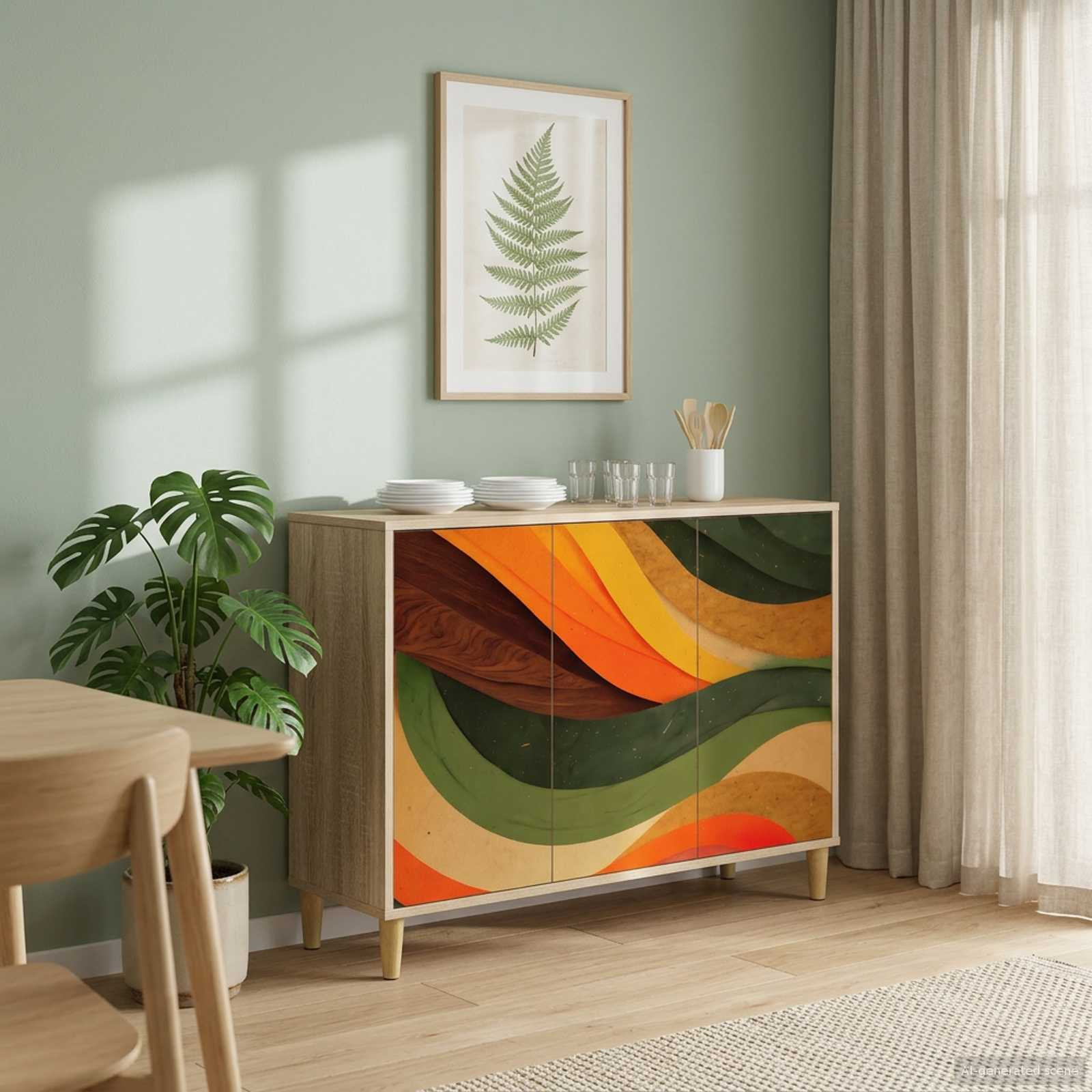 vidaXL Sideboard BONN Sonoma 102 x 33 x 75 cm Holzwerkstoff