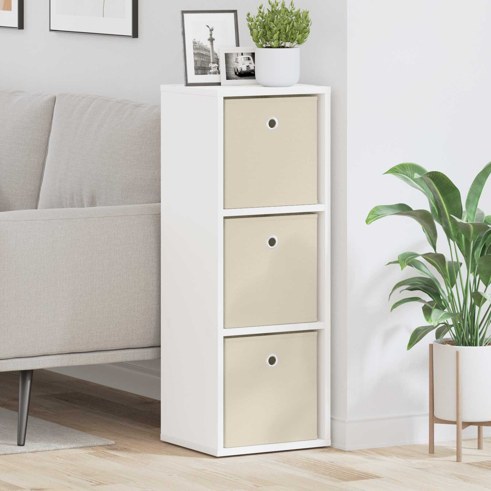 vidaXL Sideboard mit Schubladen Weiß 30,5 x 27 x 84,5 cm