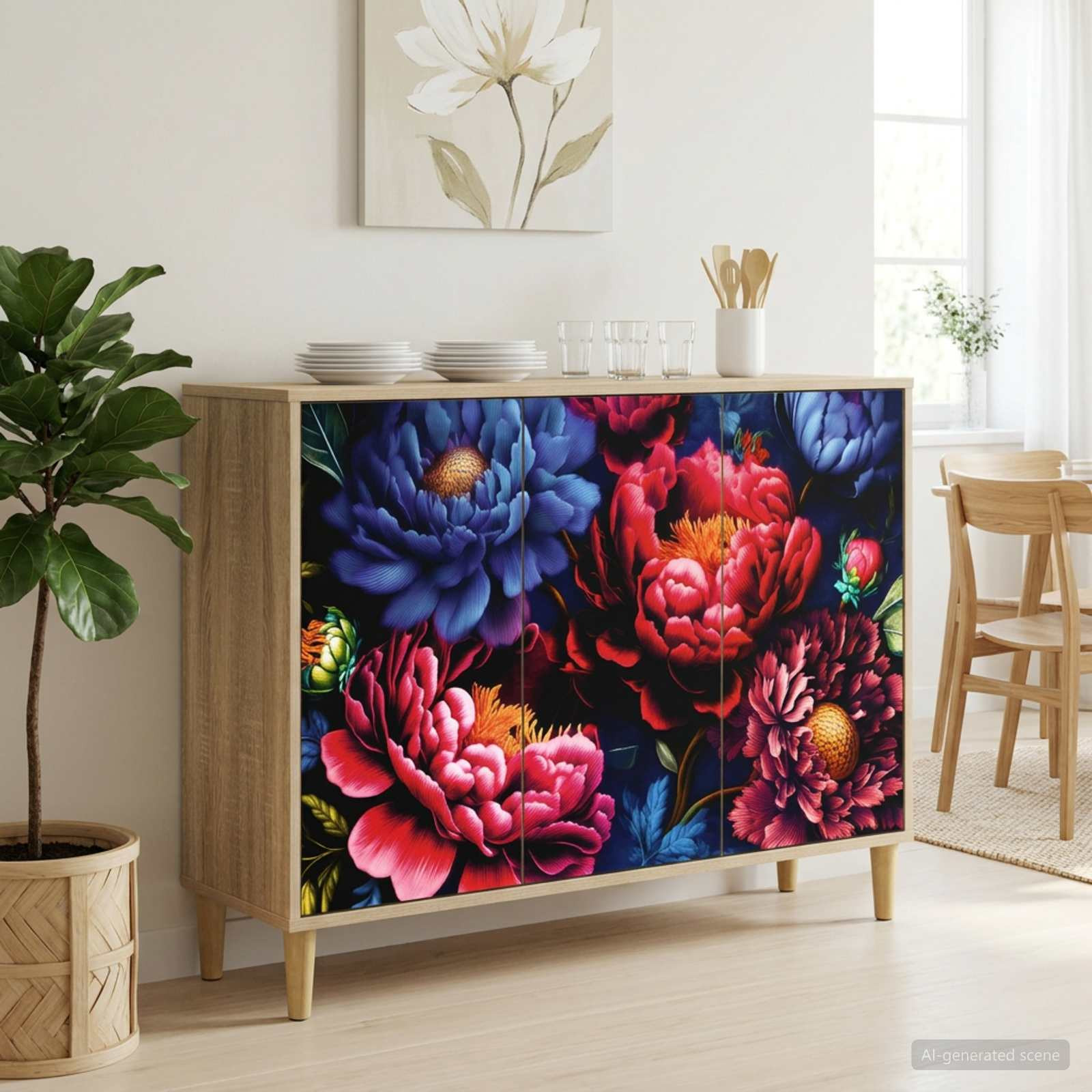 vidaXL Sideboard KIEL Sonoma 102 x 33 x 75 cm Holzwerkstoff