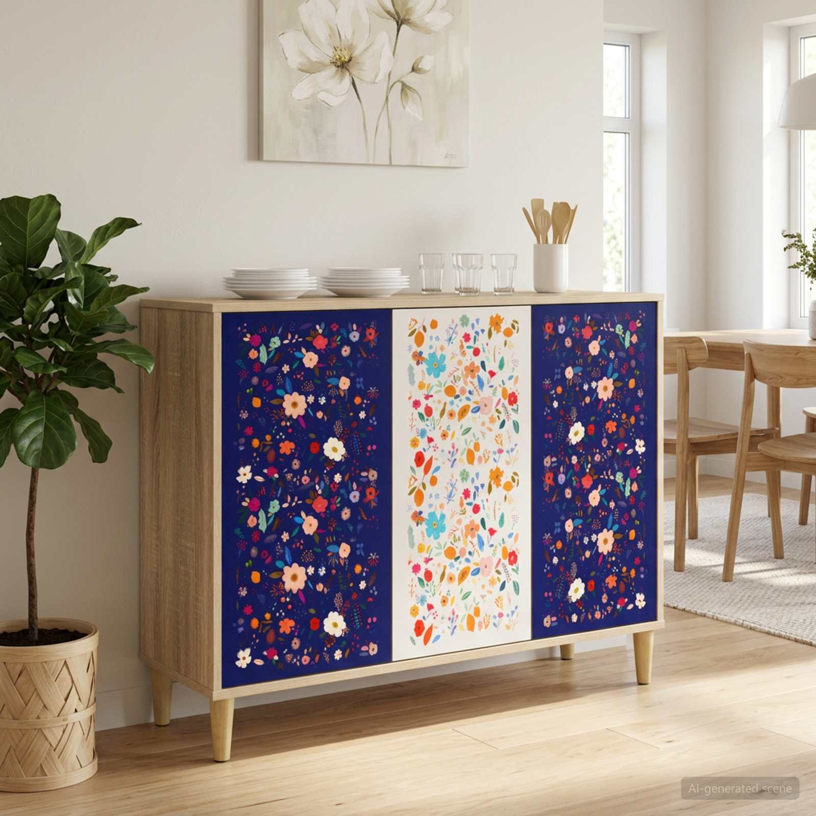 vidaXL Sideboard MAINZ Sonoma 102 x 33 x 75 cm Holzwerkstoff