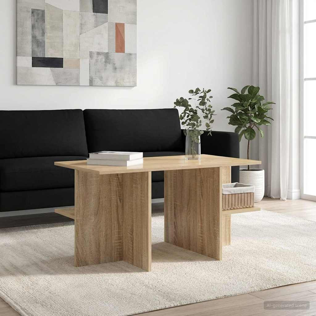 vidaXL Couchtisch Sonoma-Eiche 87 x 50 x 45 cm Holzwerkstoff