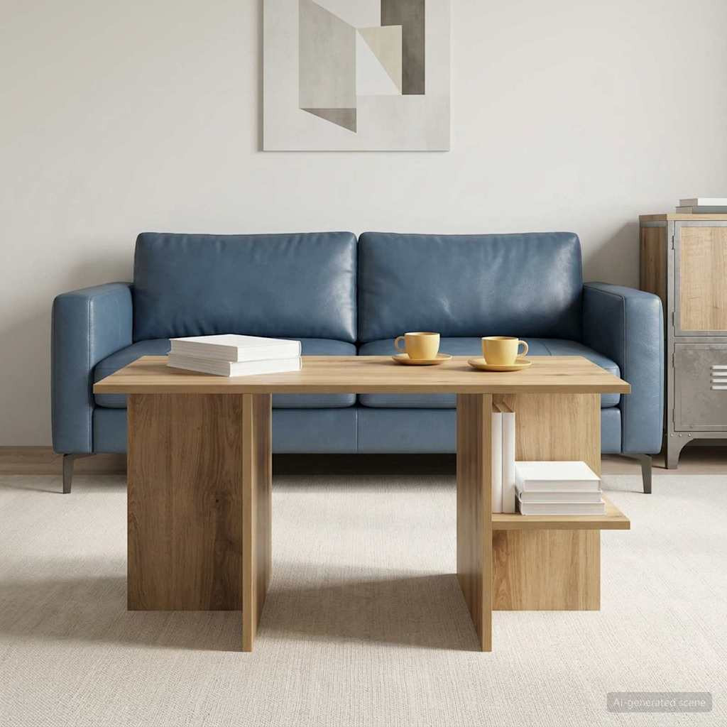 vidaXL Couchtisch Artisan-Eiche 87 x 50 x 45 cm Holzwerkstoff