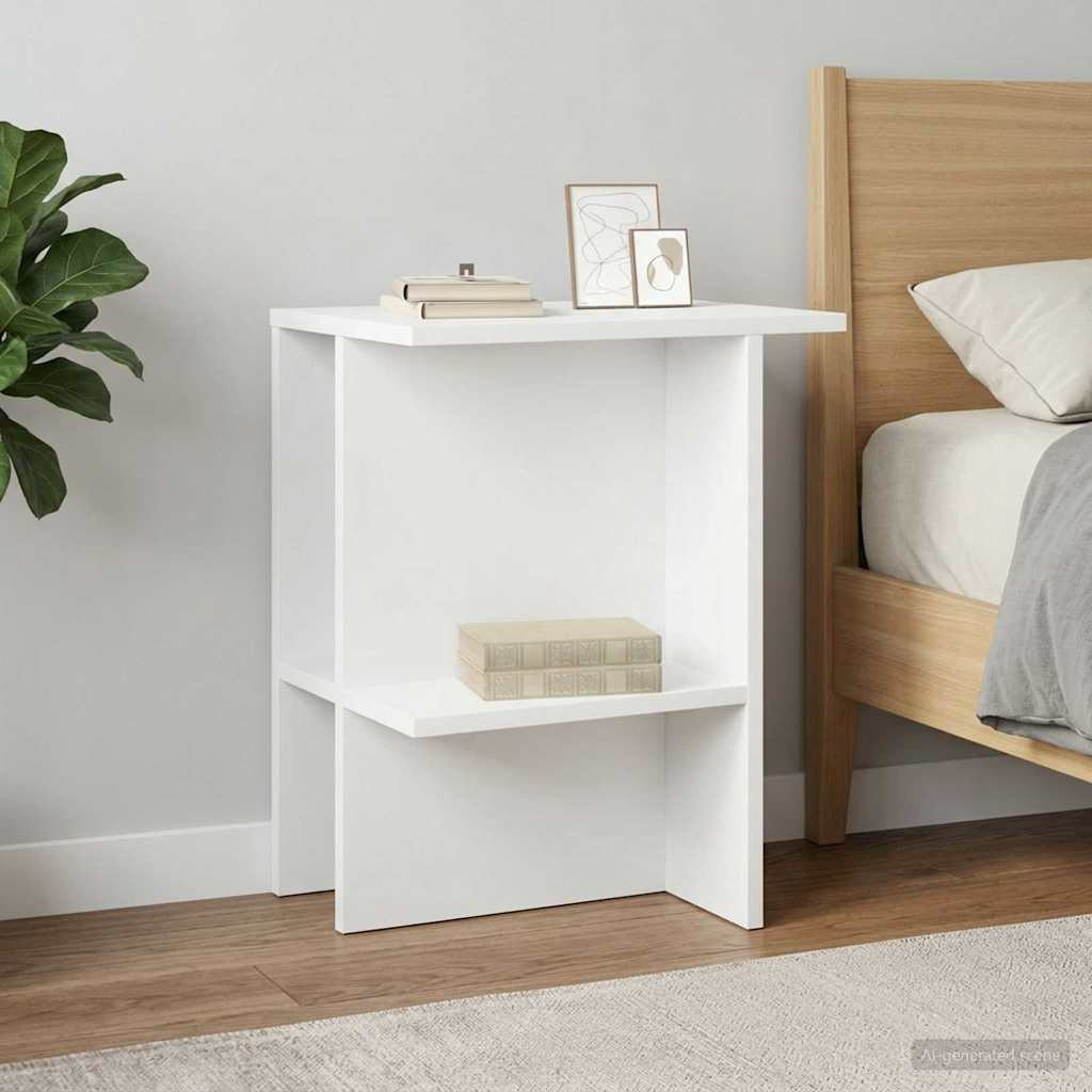 vidaXL Couchtisch Weiß 40 x 30 x 49 cm Holzwerkstoff