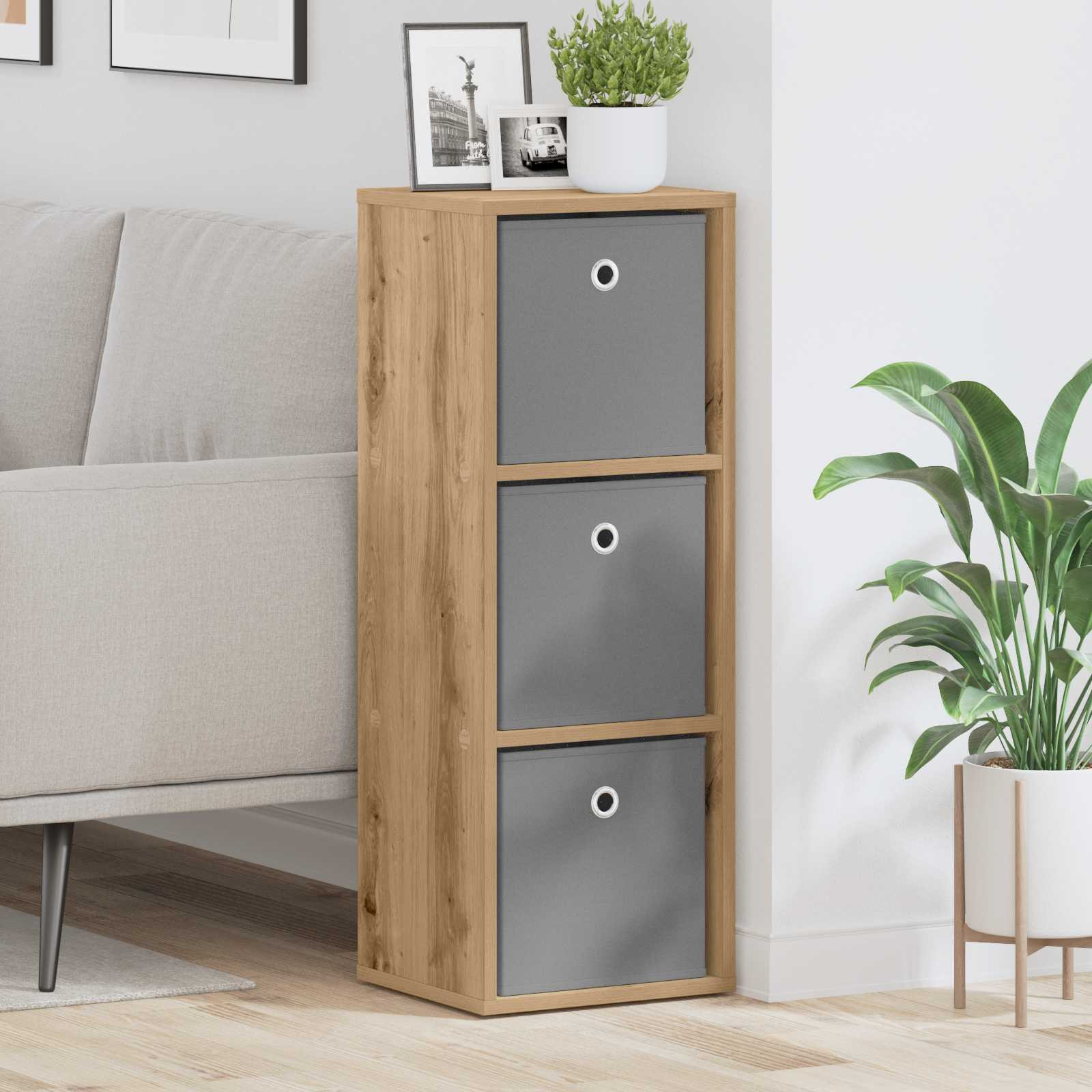 vidaXL Sideboard Artisan-Eiche 30,5 x 27 x 84,5 cm