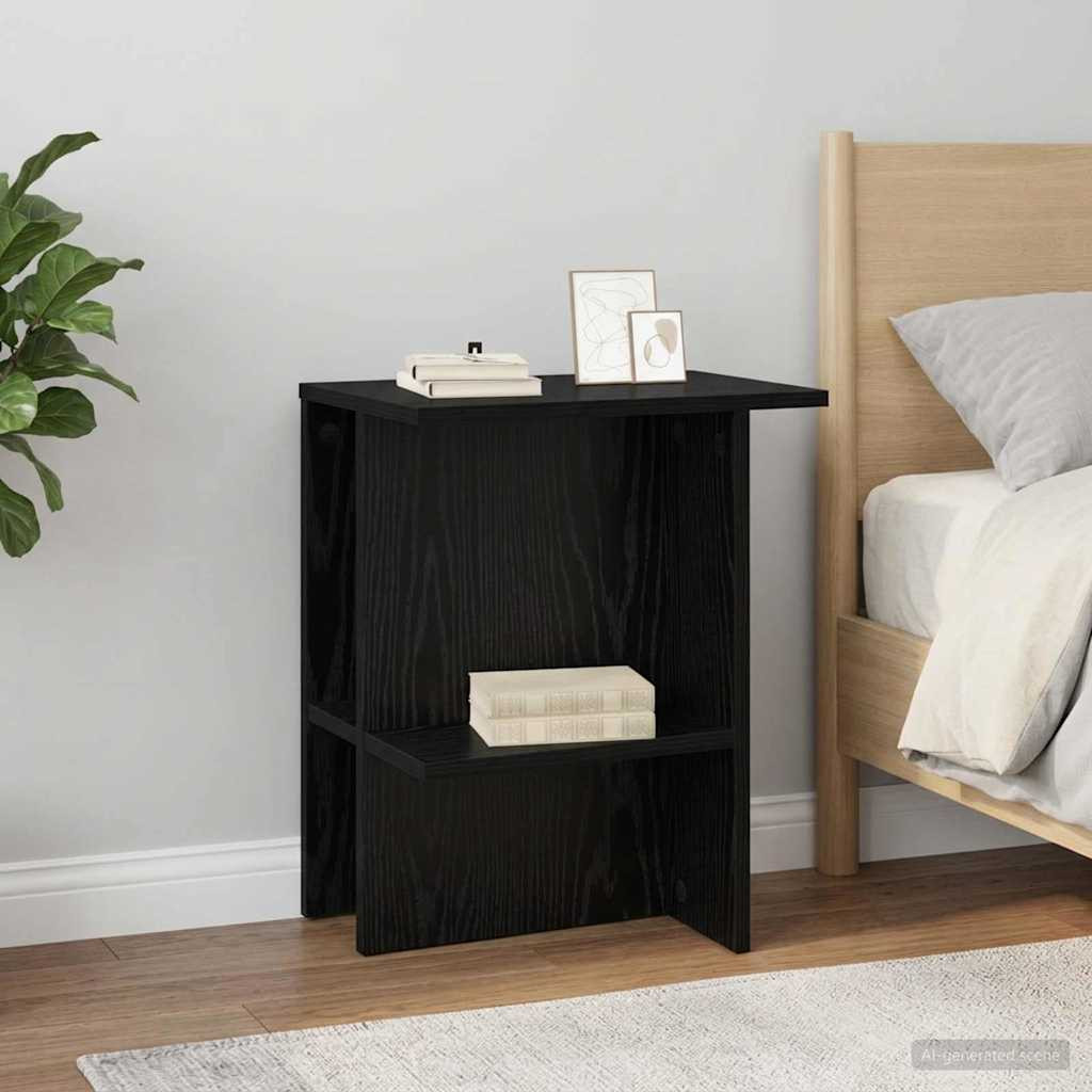 vidaXL Couchtisch Schwarze Eiche 40 x 30 x 49 cm Holzwerkstoff