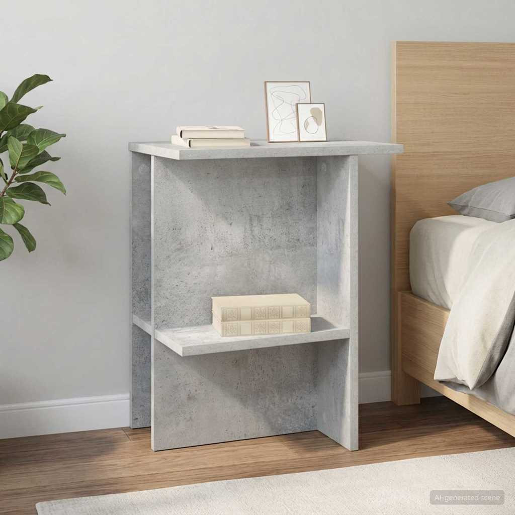 vidaXL Couchtisch Betongrau 40 x 30 x 49 cm Holzwerkstoff
