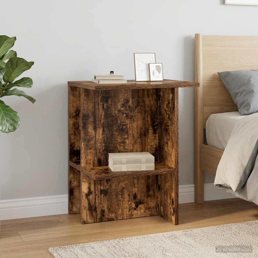 vidaXL Couchtisch Geräucherte Eiche 40 x 30 x 49 cm Holzwerkstoff