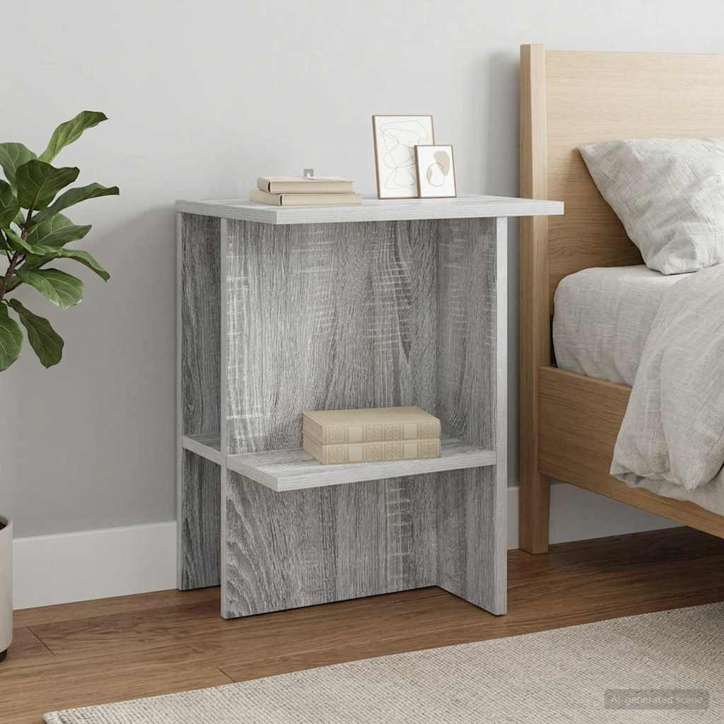 vidaXL Couchtisch Graues Sonoma 40 x 30 x 49 cm Holzwerkstoff