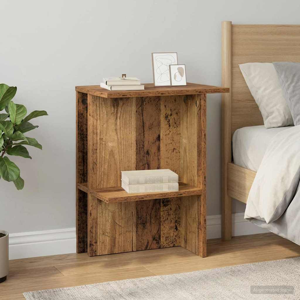 vidaXL Couchtisch Altholz 40 x 30 x 49 cm Holzwerkstoff