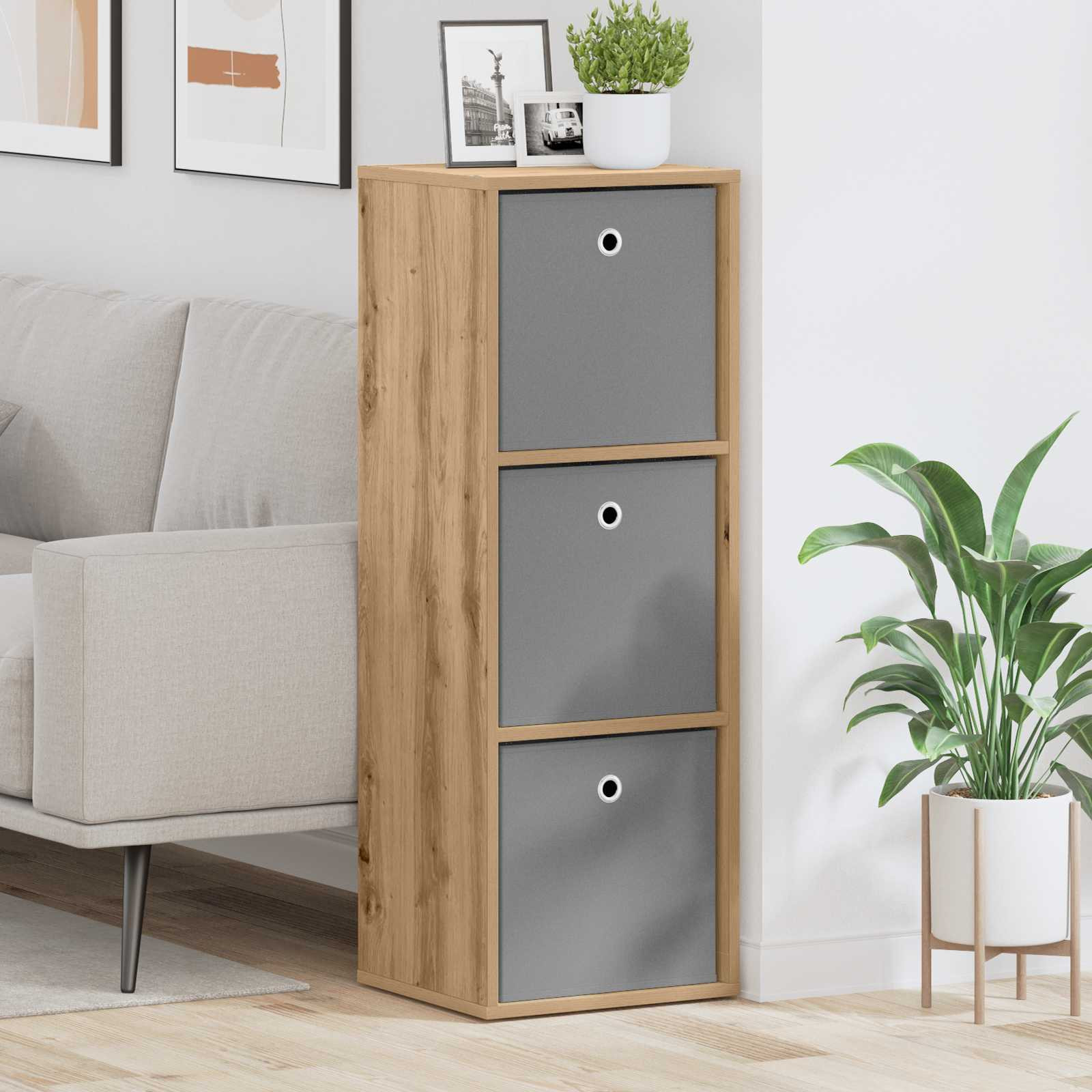 vidaXL Sideboard Artisan-Eiche 35 x 32 x 99,5 cm