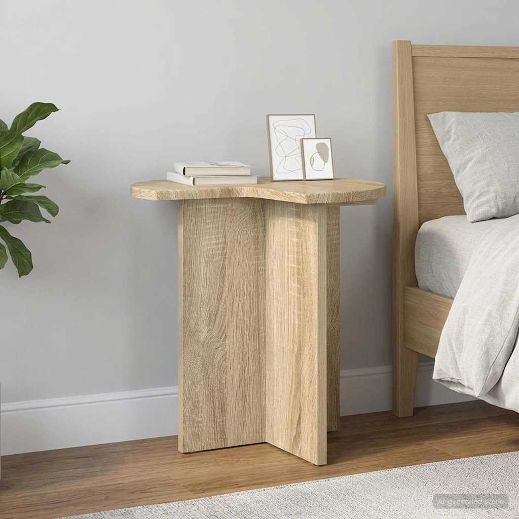 vidaXL Beistelltisch Sonoma-Eiche Ø 39 x 38 cm Holzwerkstoff