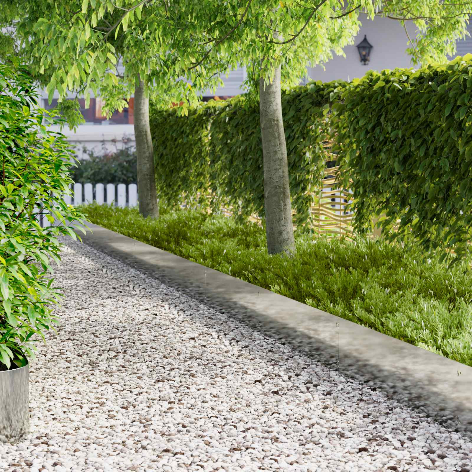 vidaXL Raseneinfassung 10 pcs 103 x 30 cm Stahl Silber