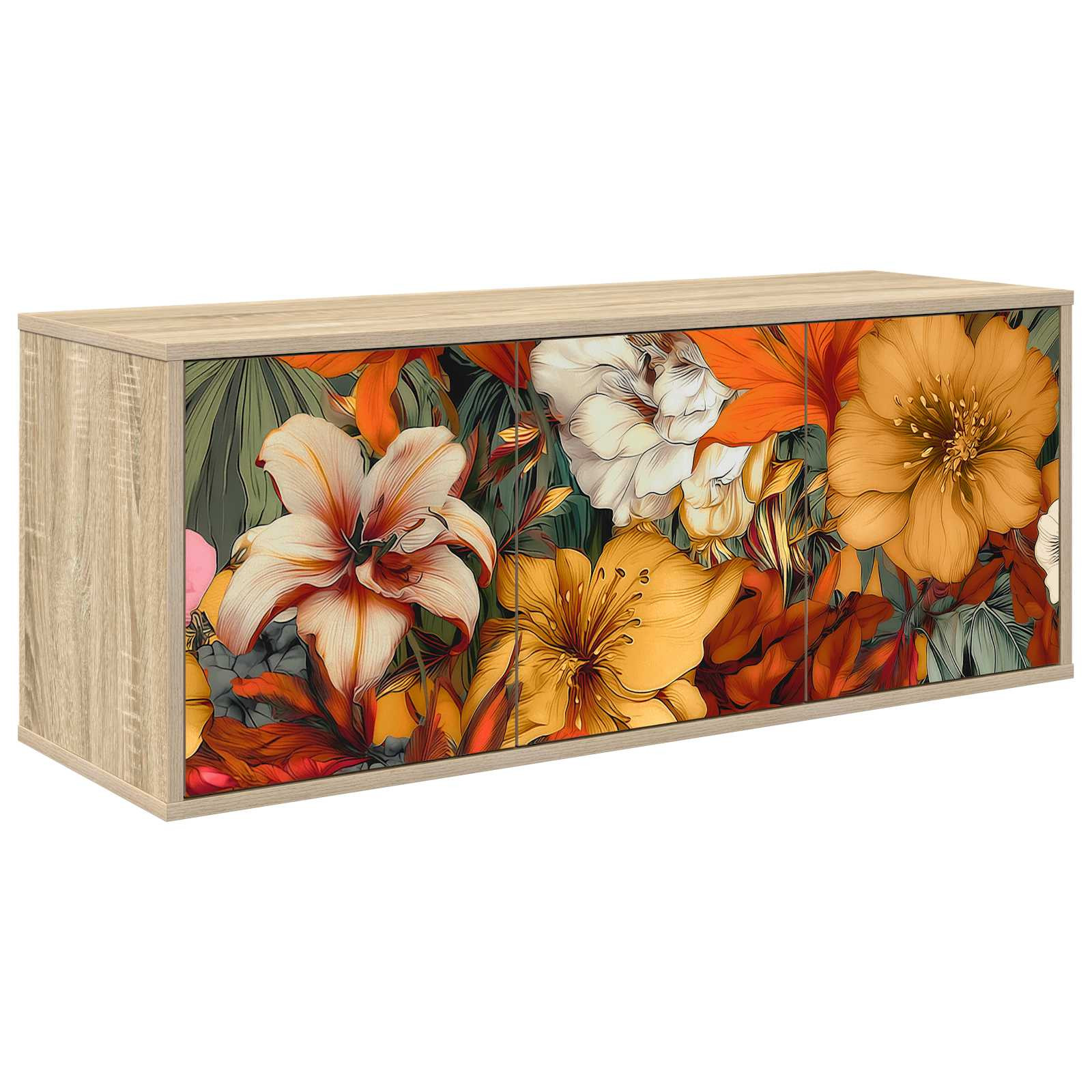 vidaXL Wandmontierter TV-Schrank GENNEP 102 x 33 x 40 cm Sonoma-Eiche