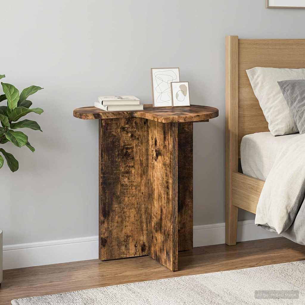 vidaXL Beistelltisch Geräucherte Eiche Ø 39 x 38 cm Holzwerkstoff